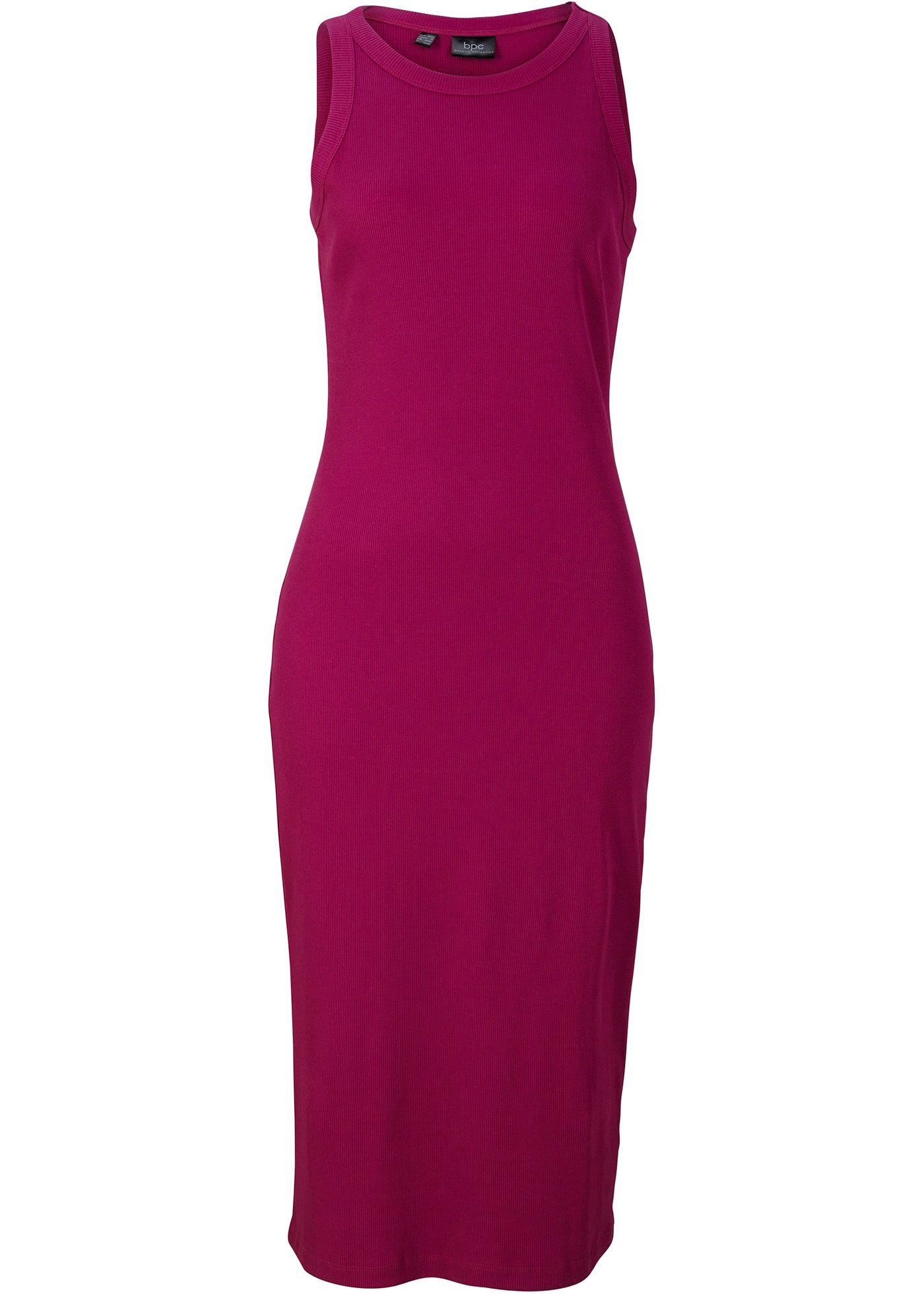 Robe longue côtelée