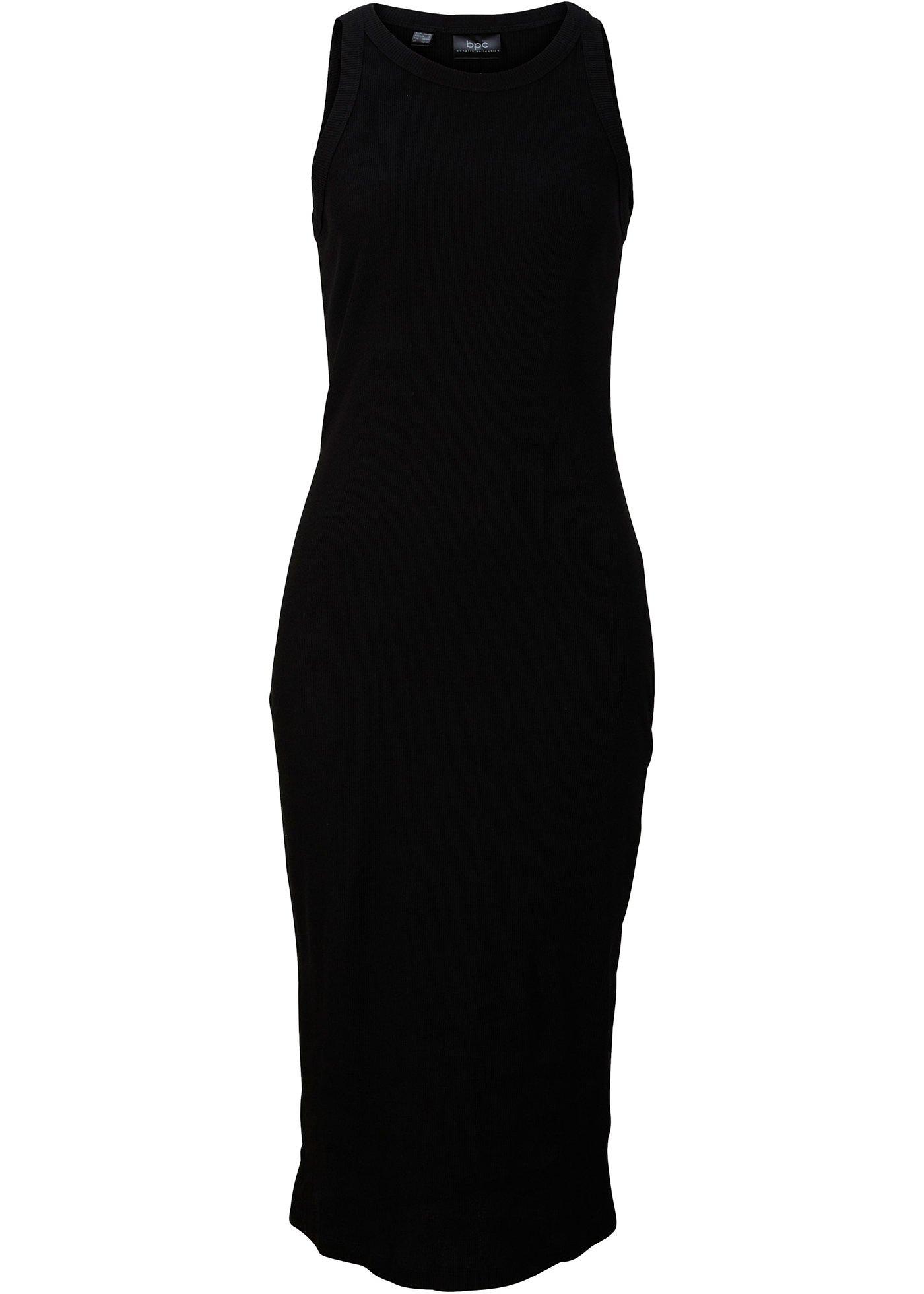 Robe longue côtelée