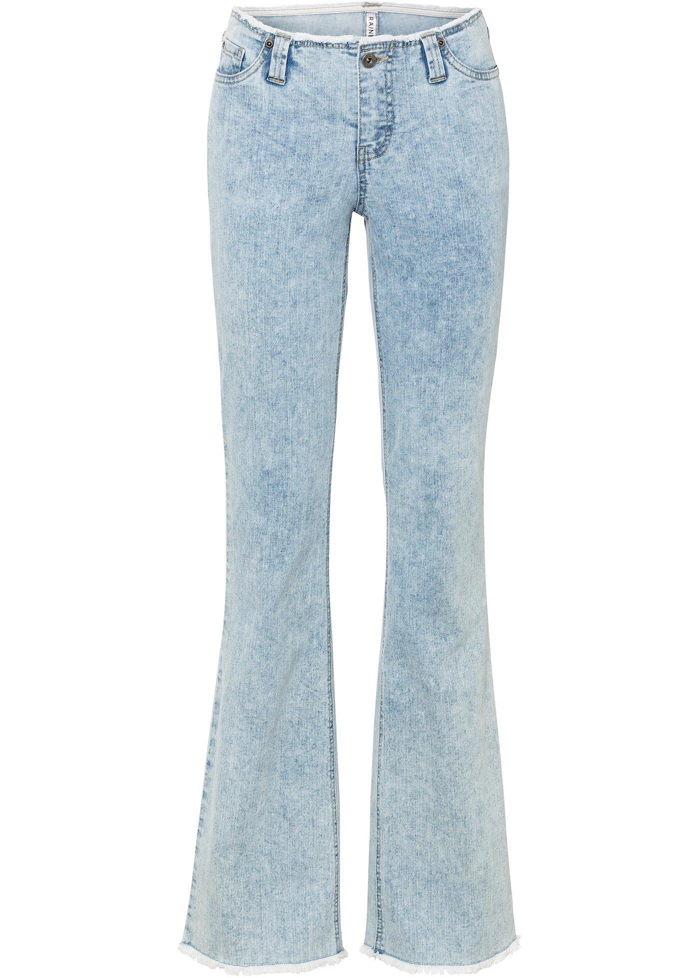 Jean évasé avec taille basse