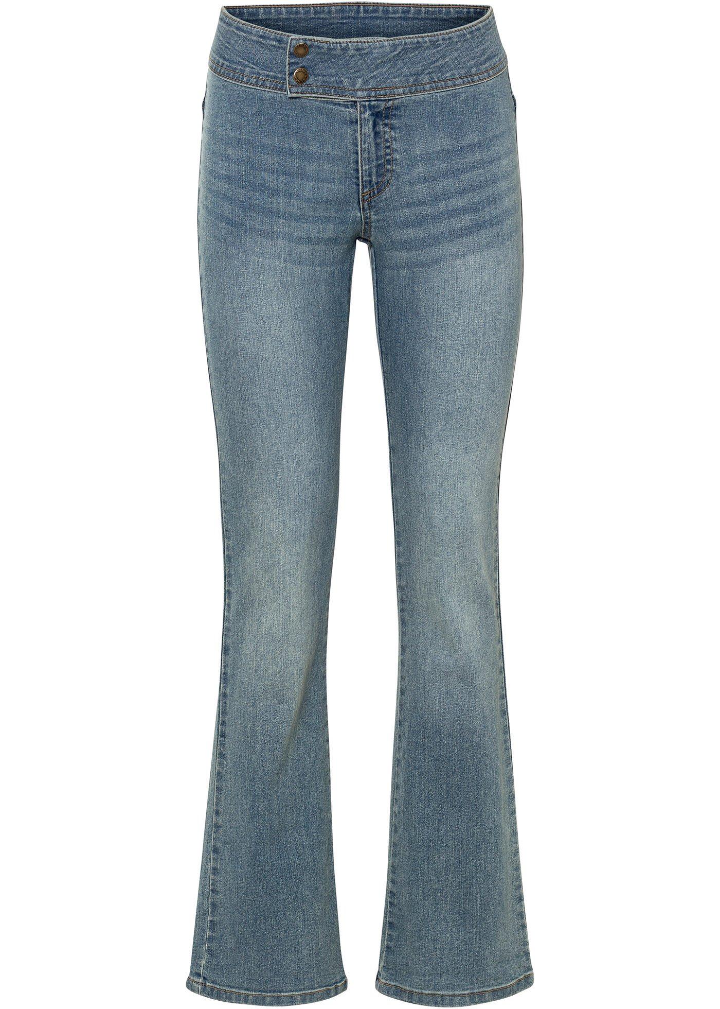 Jean évasé taille basse