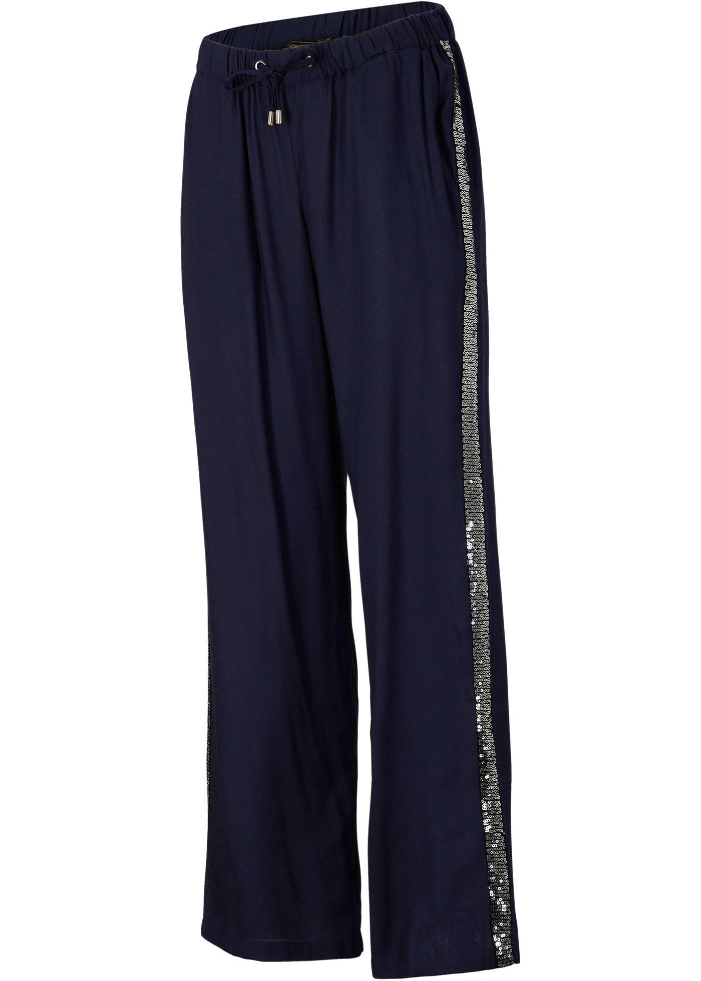 Pantalon Marlène avec galon rayure brillant