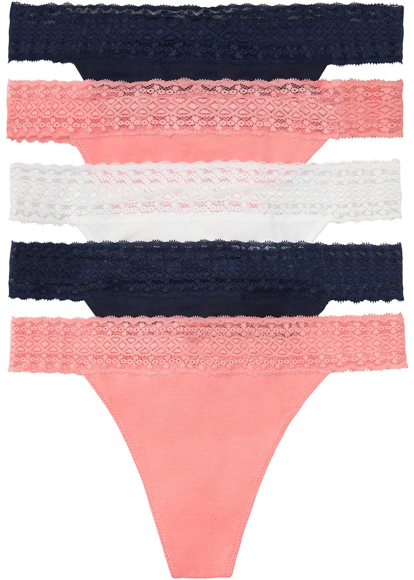 Lot de 5 strings à dentelle