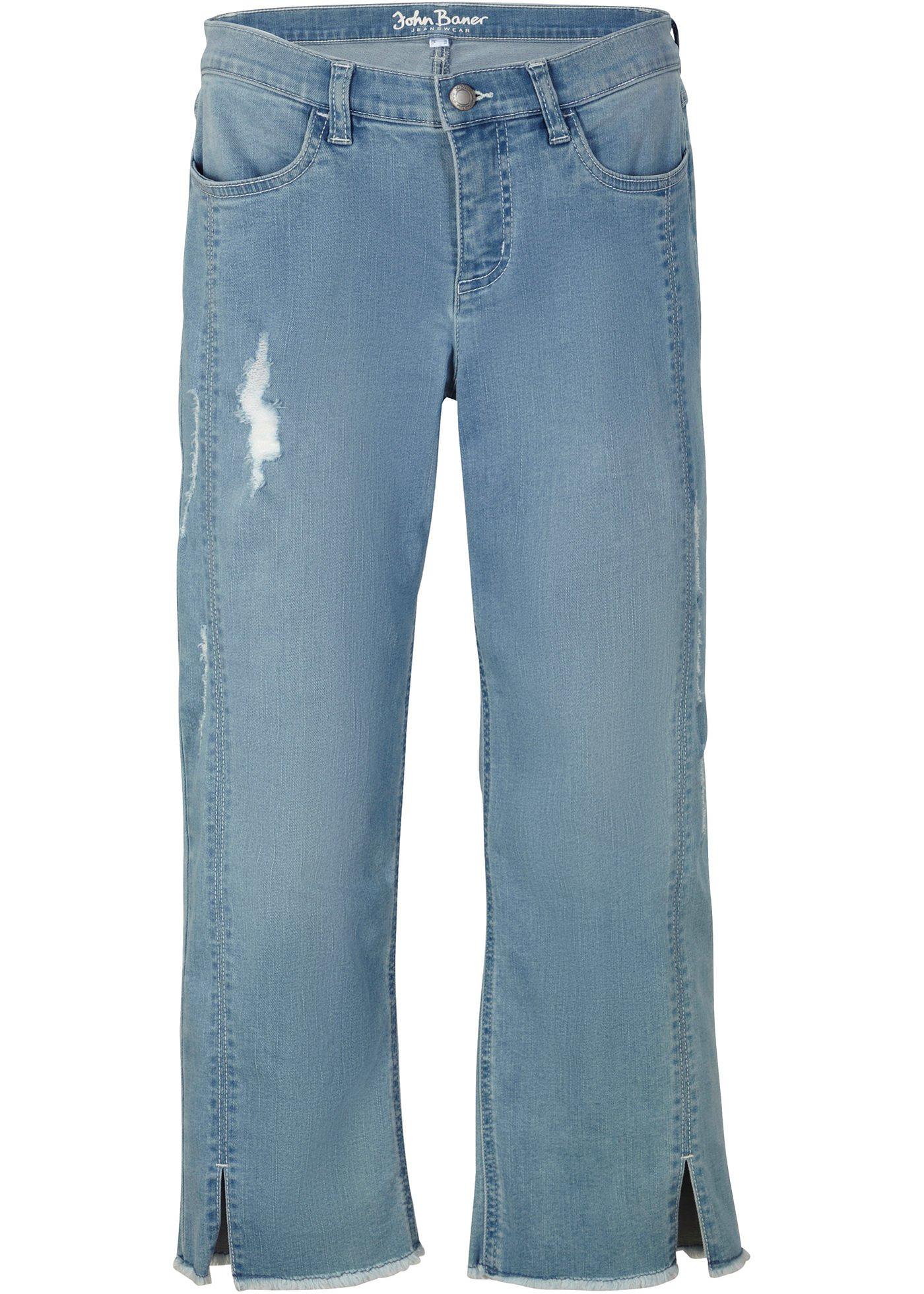 Jean 3/4, confort stretch