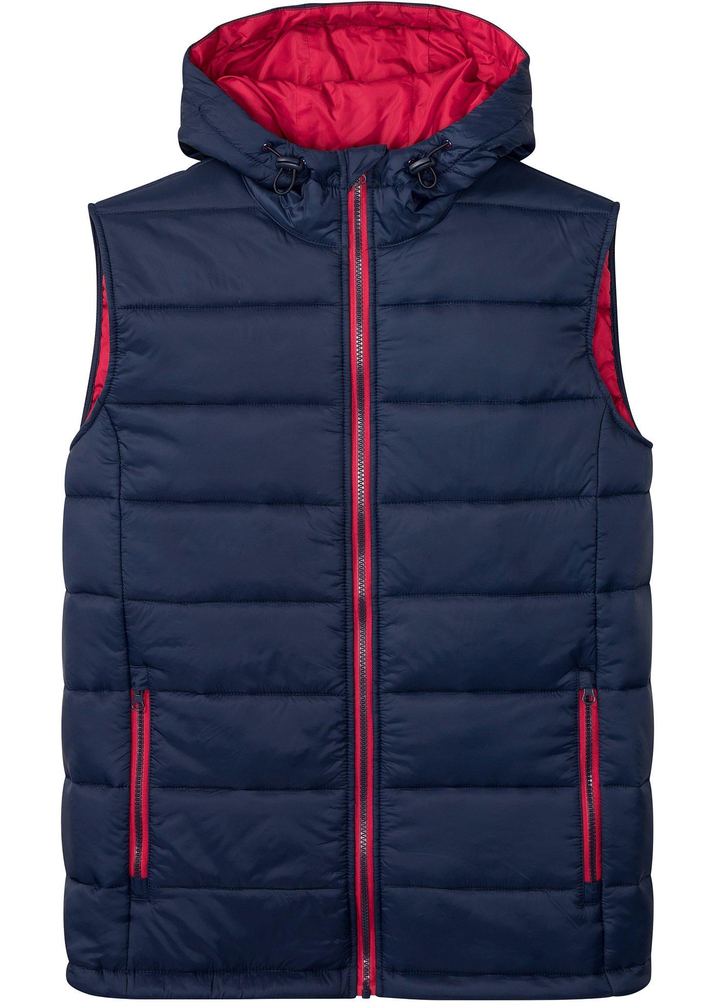 Veste sans manches matelassée à capuche