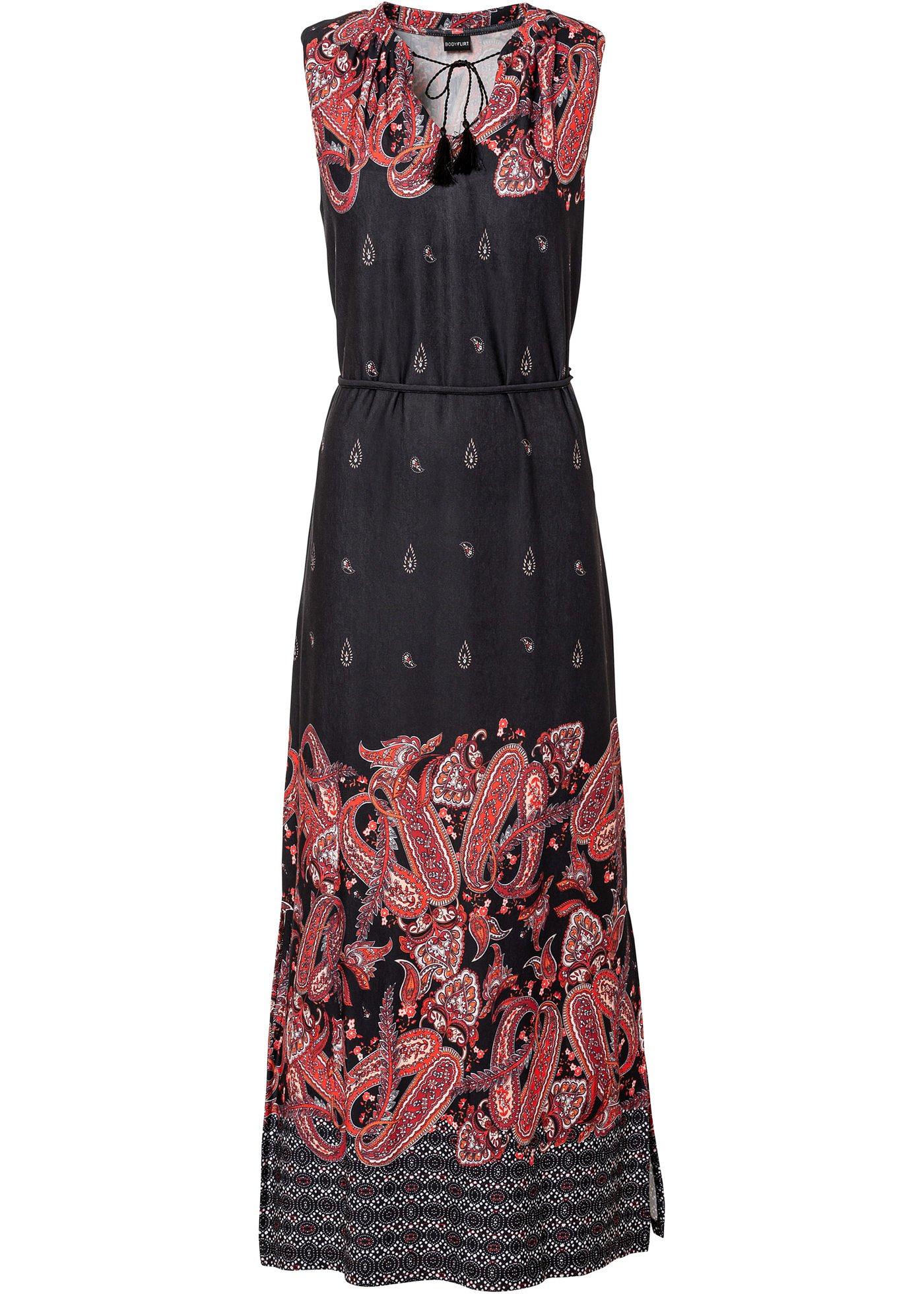 Robe longue imprimée