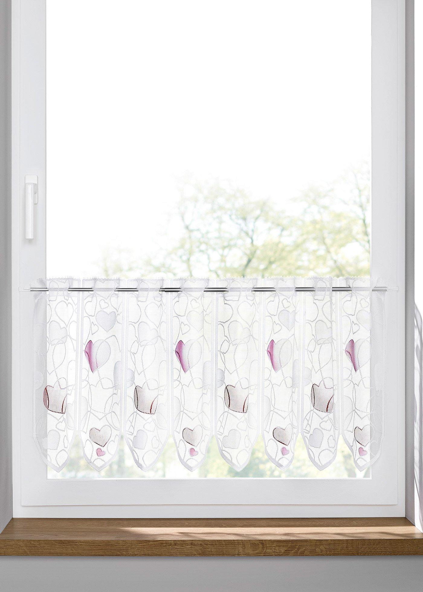 Brise-bise jacquard avec cœurs