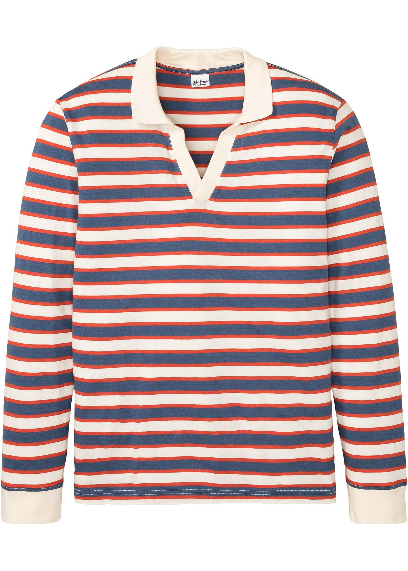 Polo manches longues en coton Cradle to Cradle Certified® silver