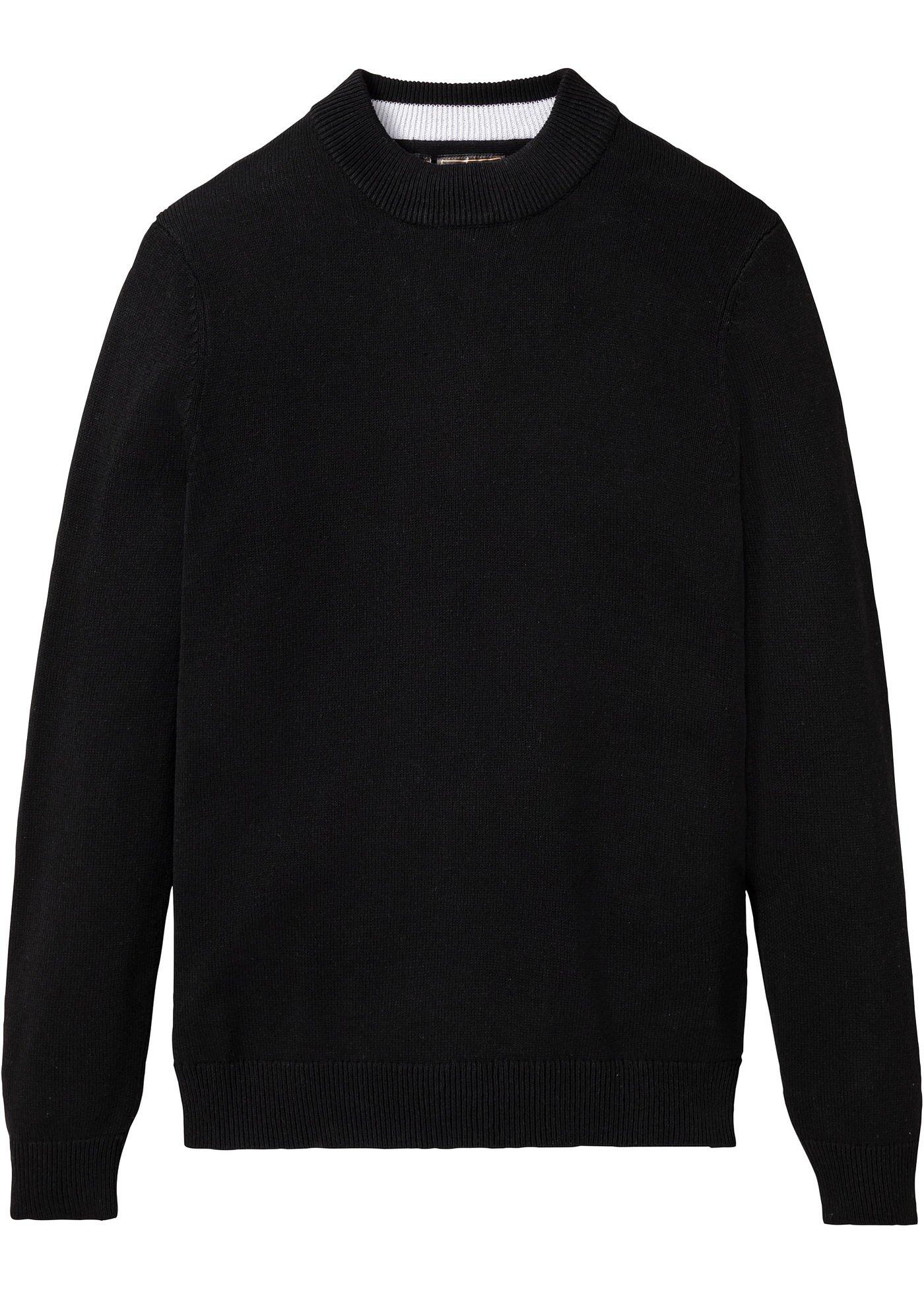 Pull en fine maille avec col montant Slim Fit