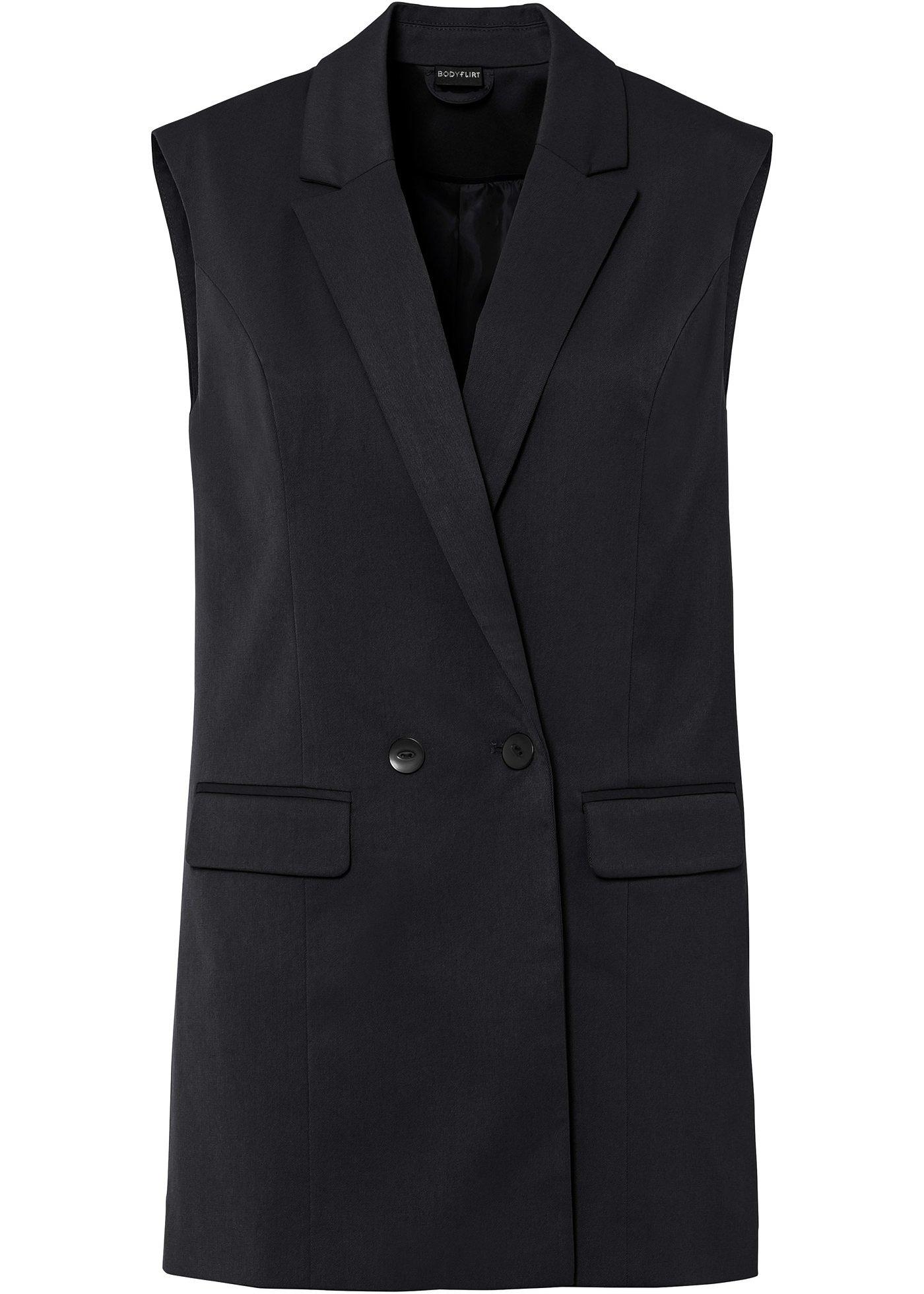 Blazer long sans manches