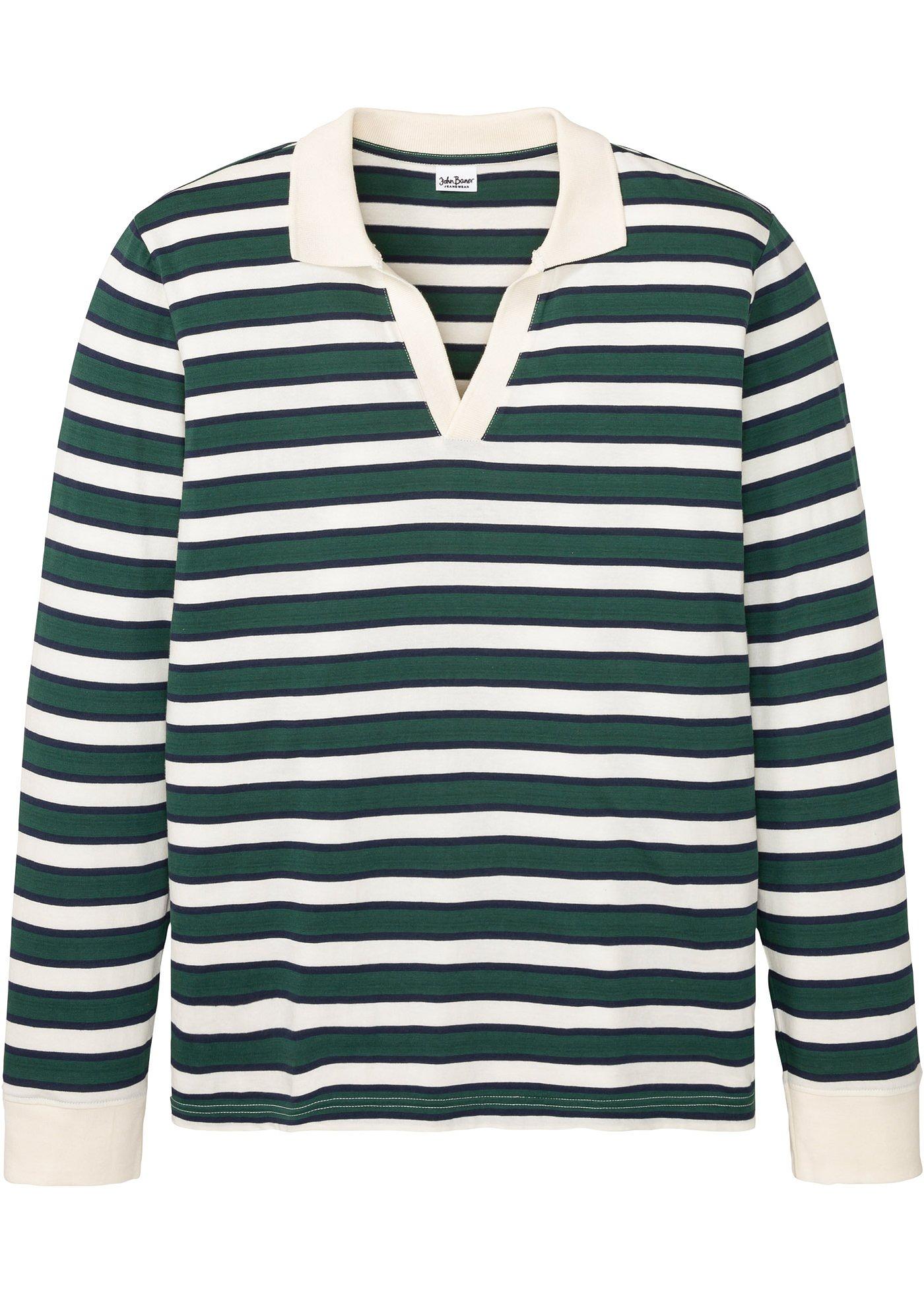 Polo manches longues en coton Cradle to Cradle Certified® silver