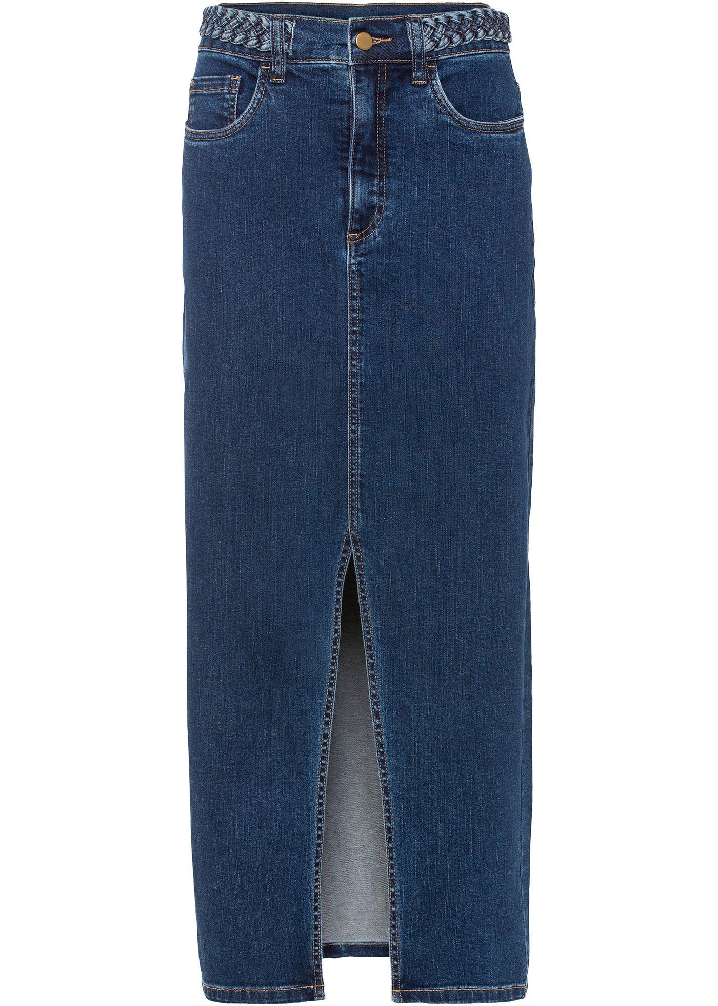 Jupe en jean avec fente