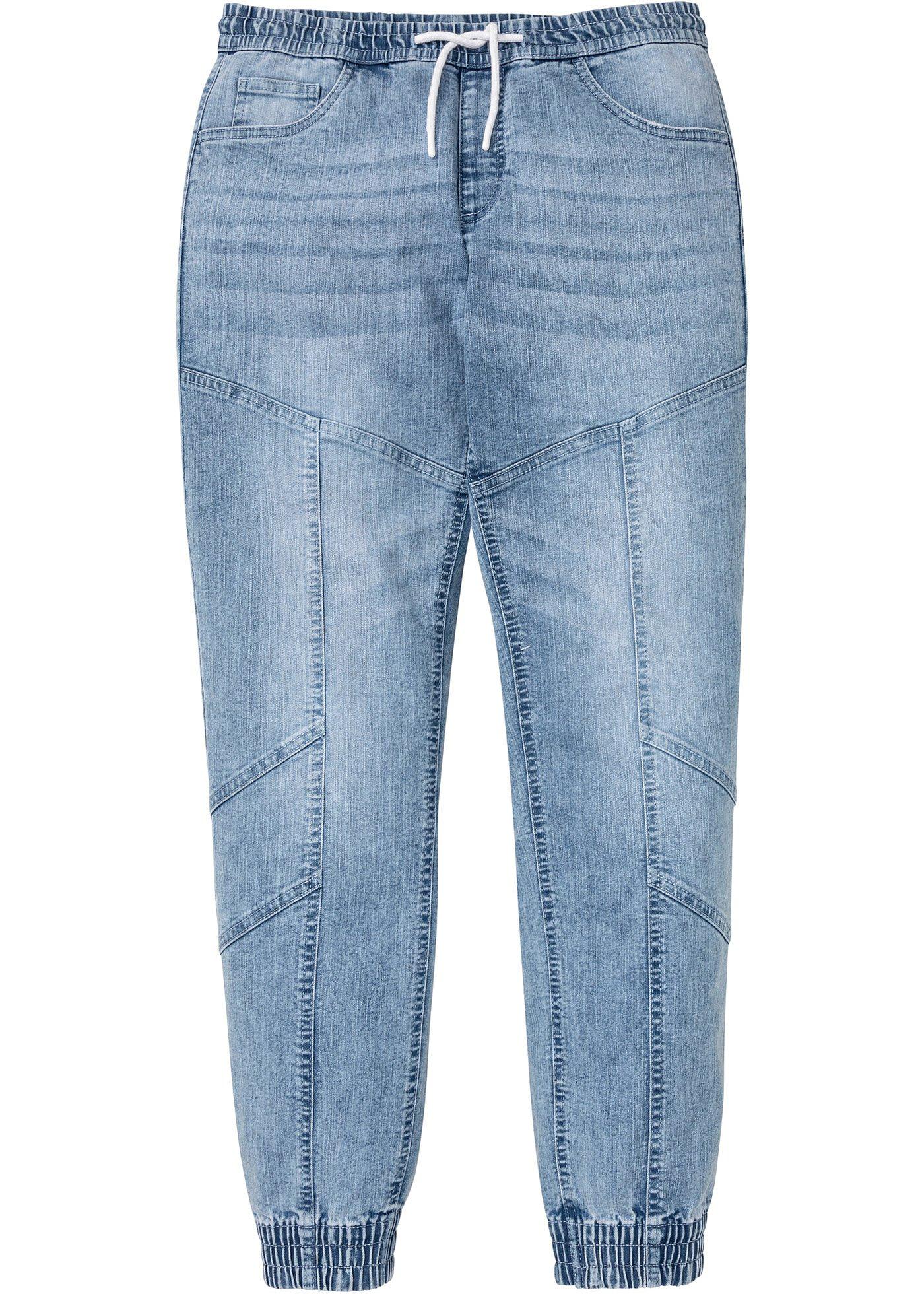 Jean taille extensible Loose Fit, Straight