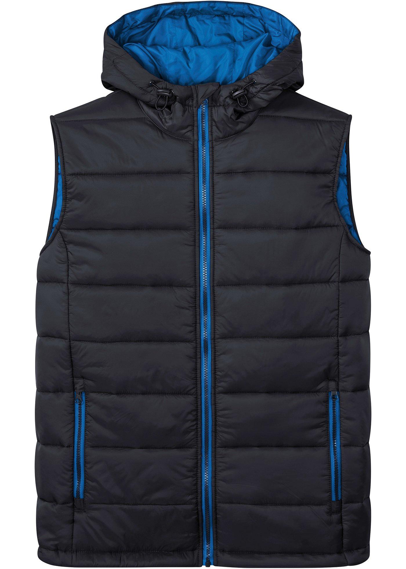 Veste sans manches matelassée à capuche