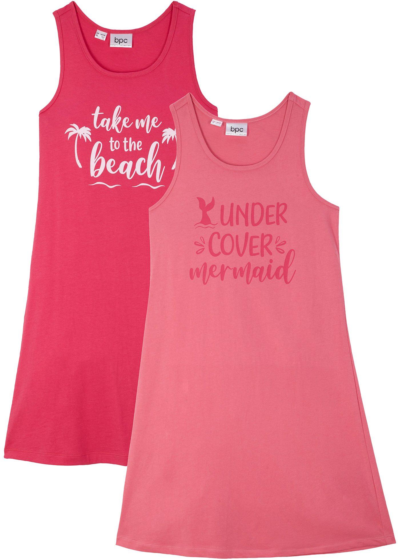 Lot de 2 robes en jersey fille