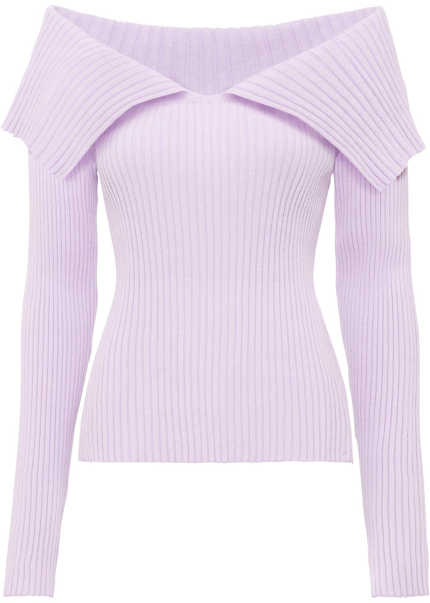 Pull à épaules découvertes