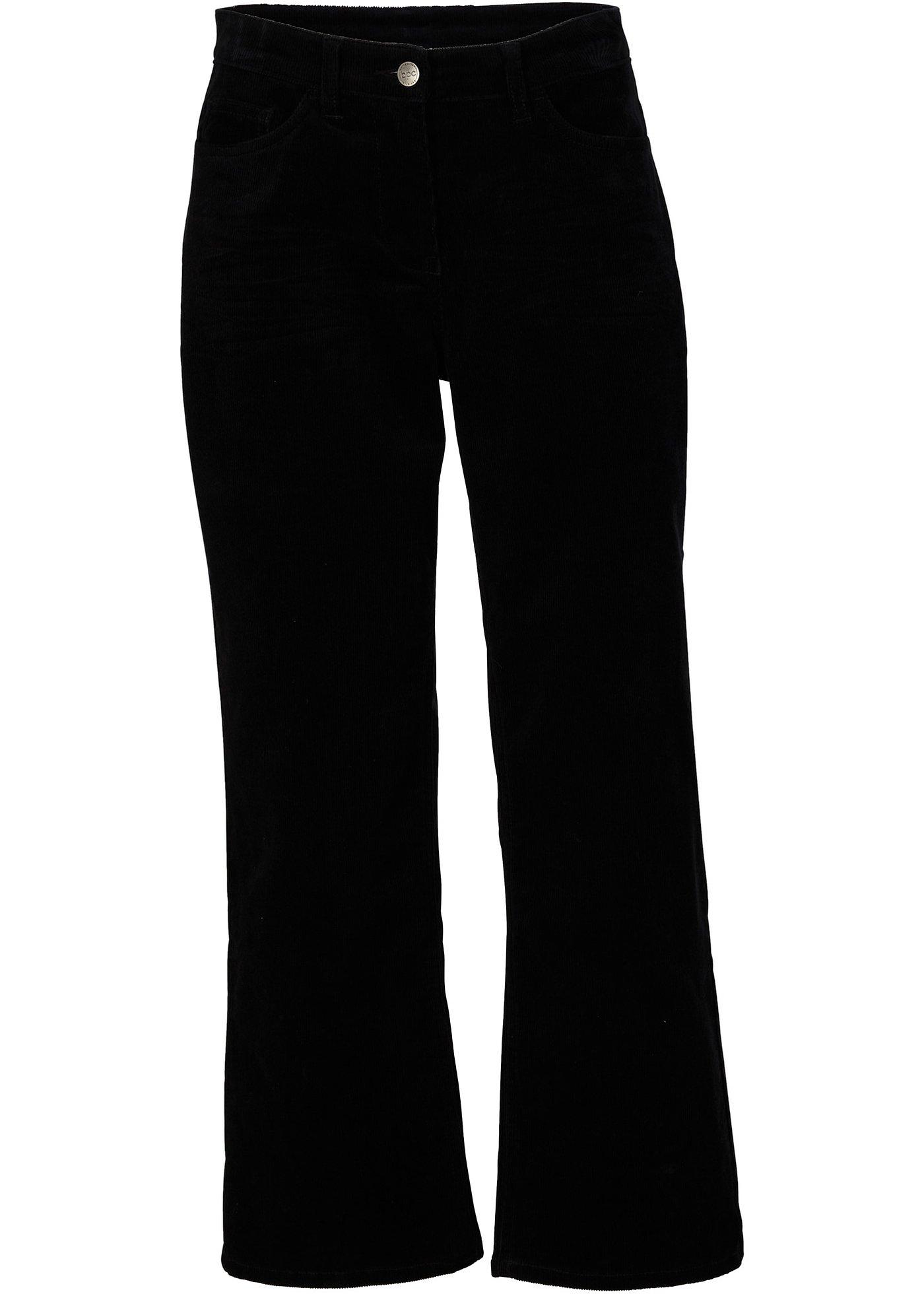 Pantalon en velours côtelé, raccourci, Loose Fit