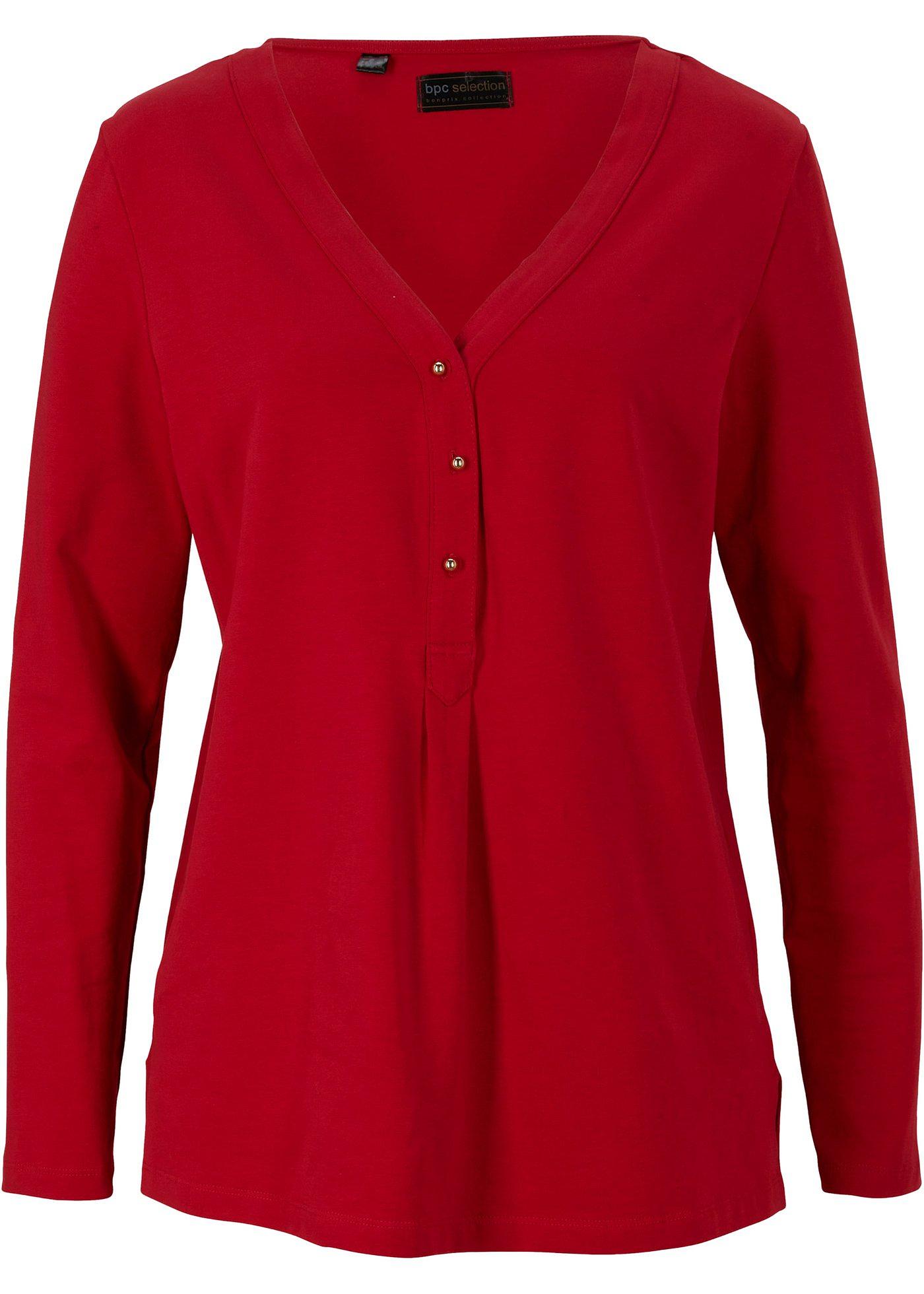 T-shirt manches longues avec boutons