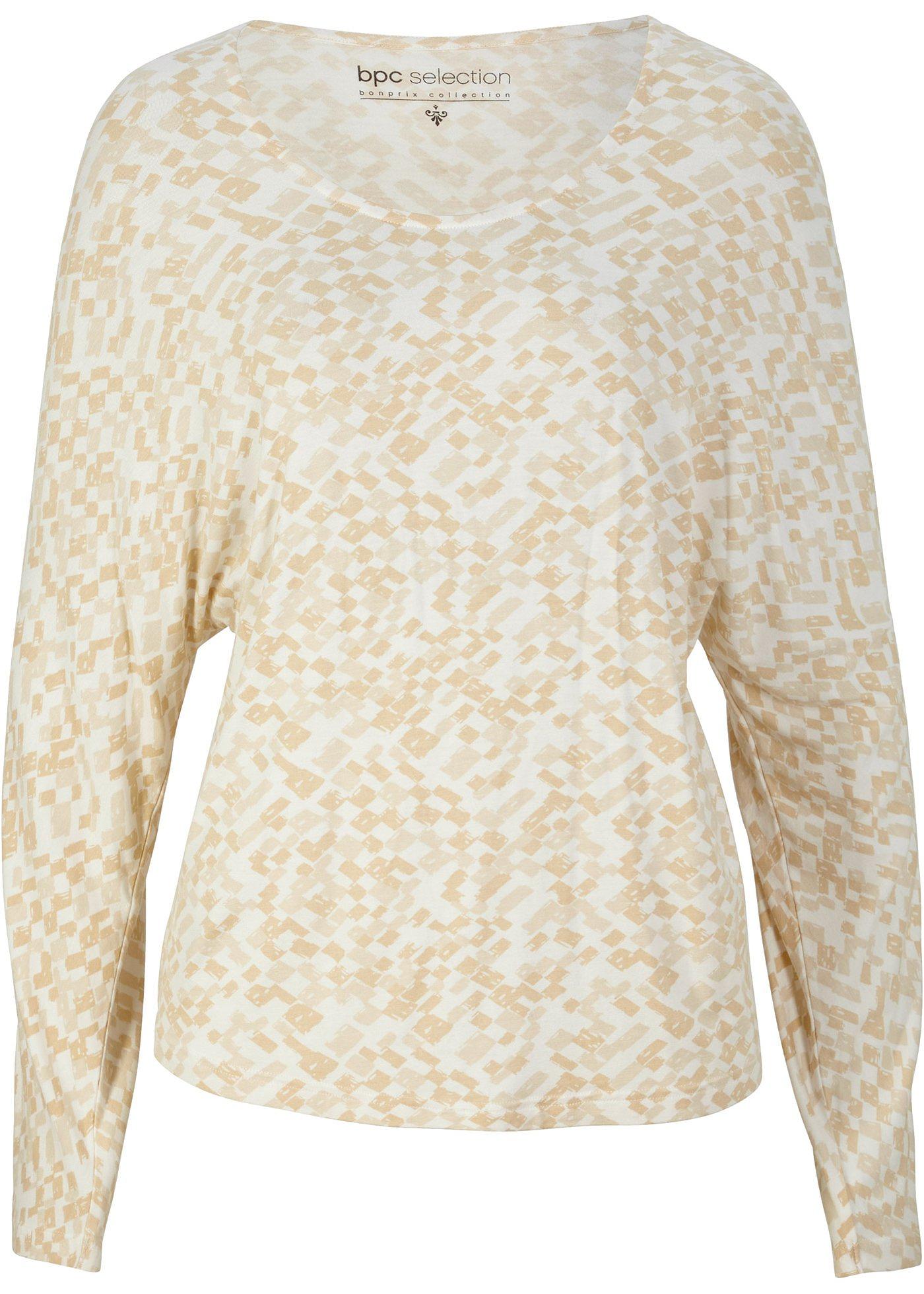 T-shirt manches chauve-souris à carreaux