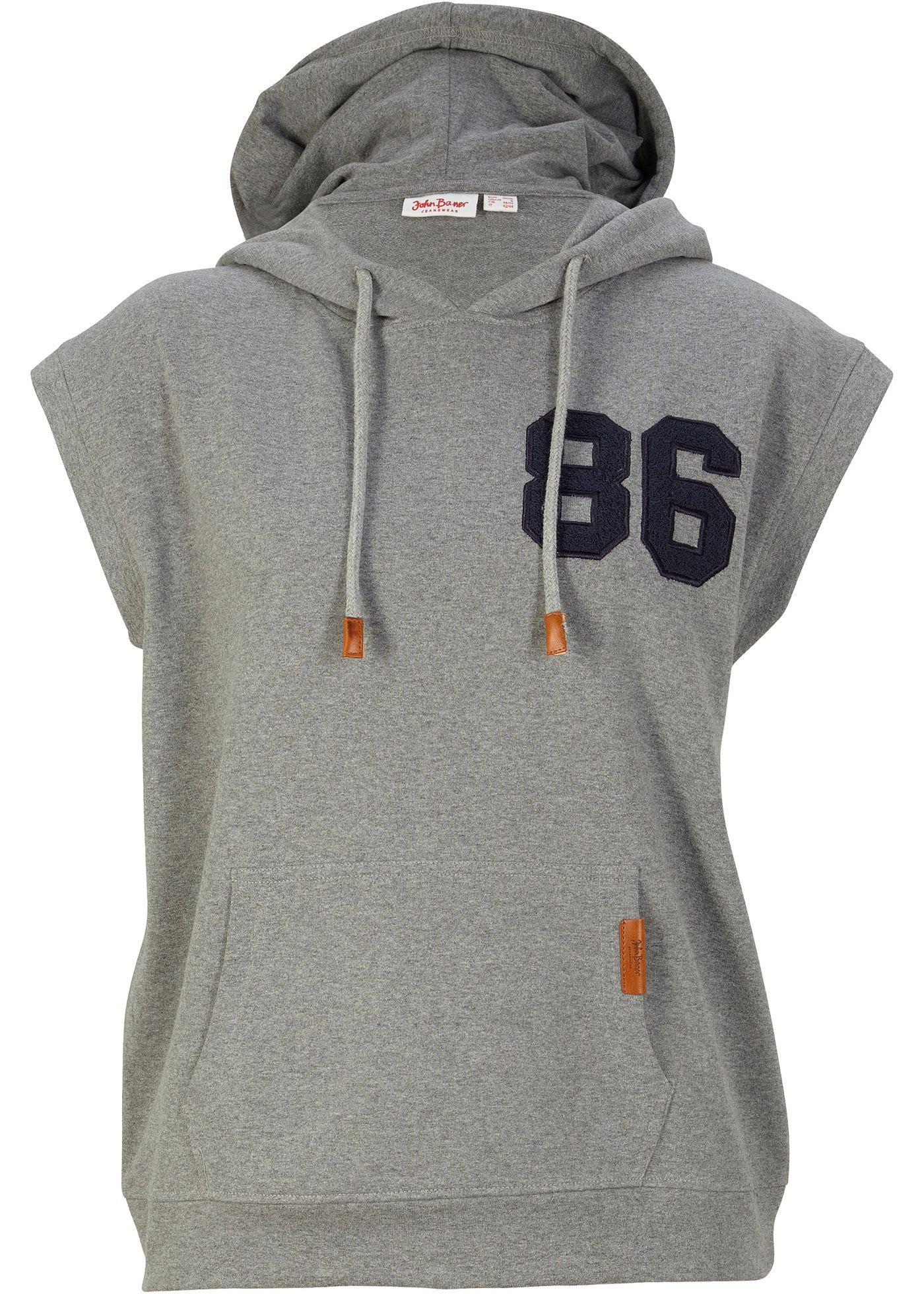 Sweat sans manches à capuche