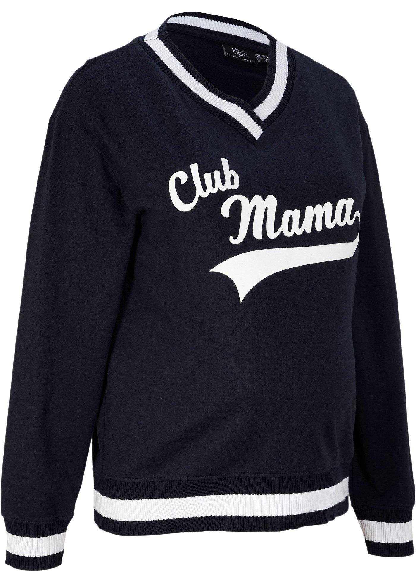 Sweat-shirt de grossesse, style campus