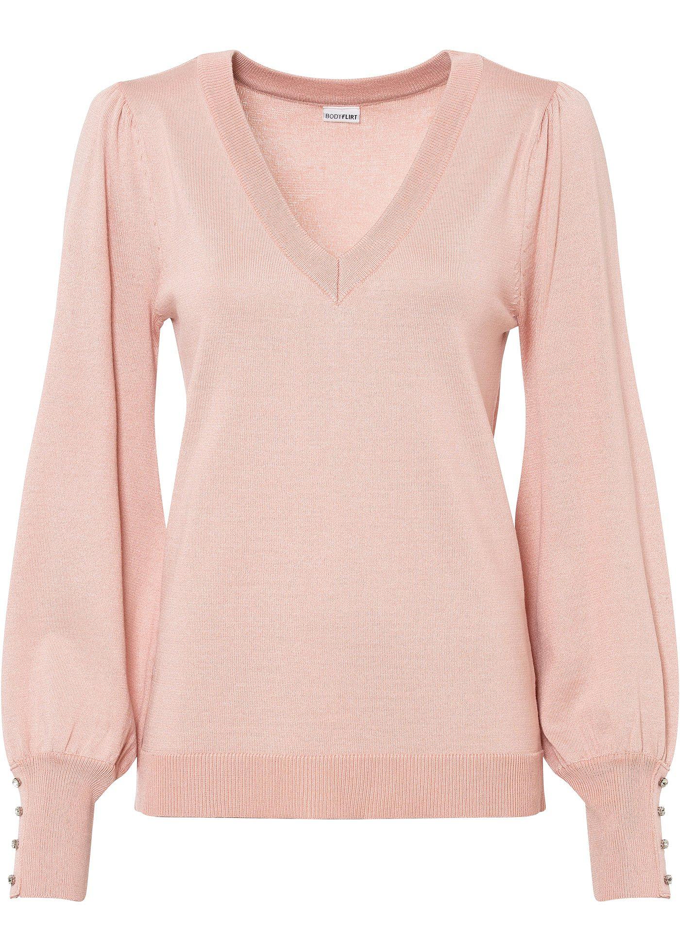 Pull avec boutons bijoux