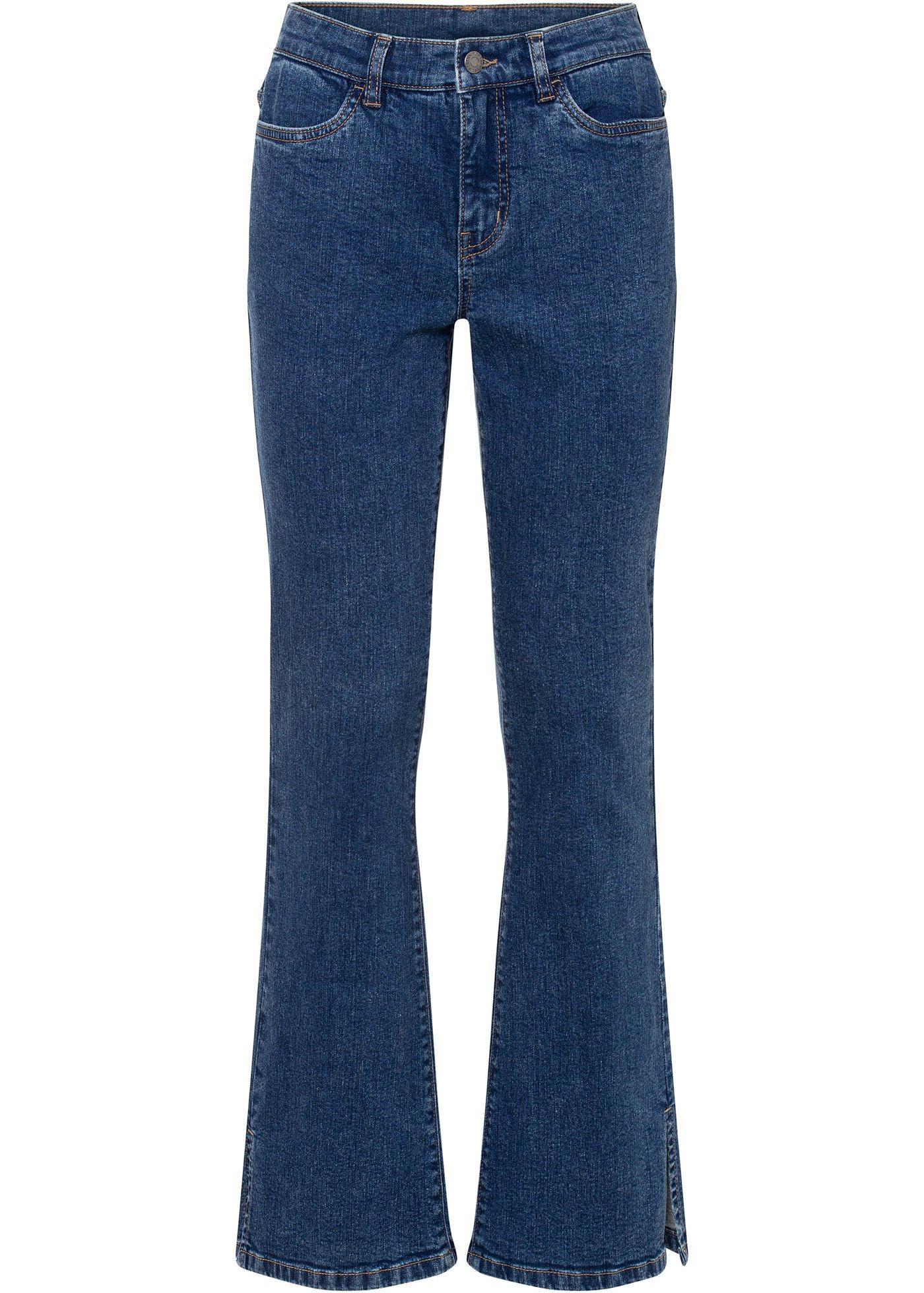 Jean extensible avec fentes