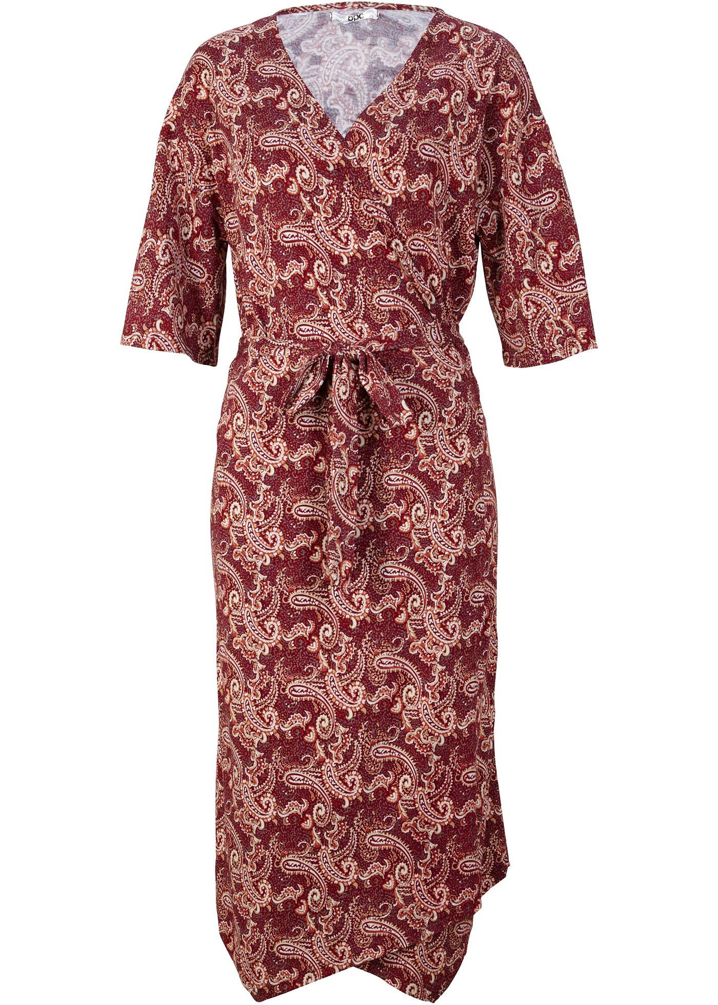 Robe style portefeuille avec base à pans