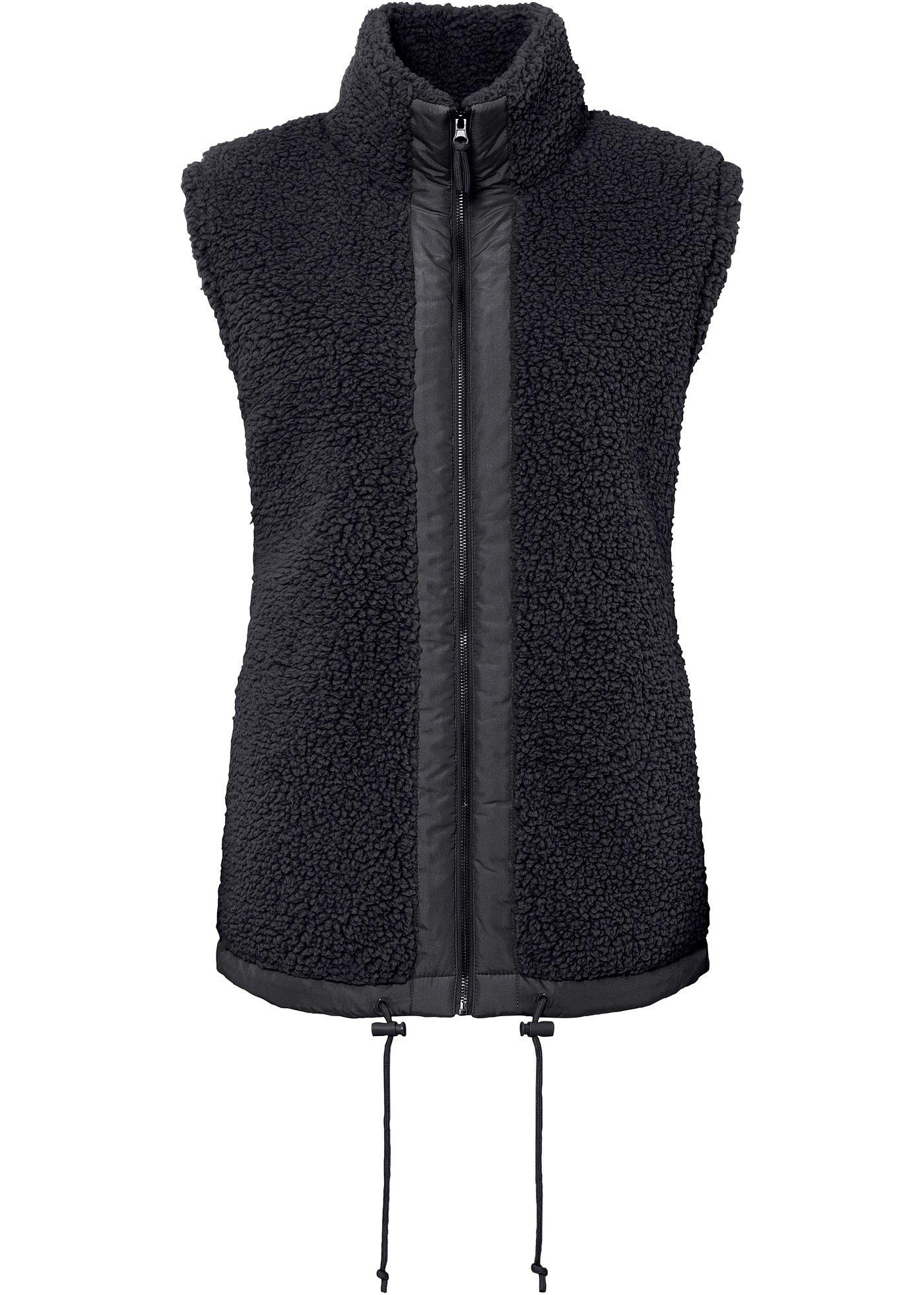 Gilet sans manches en maille peluche