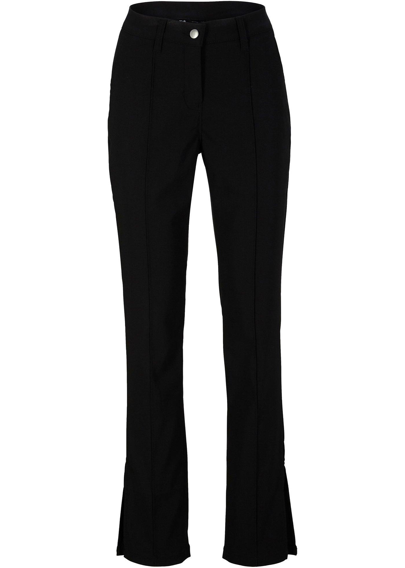 Pantalon en bengaline avec fente, Straight