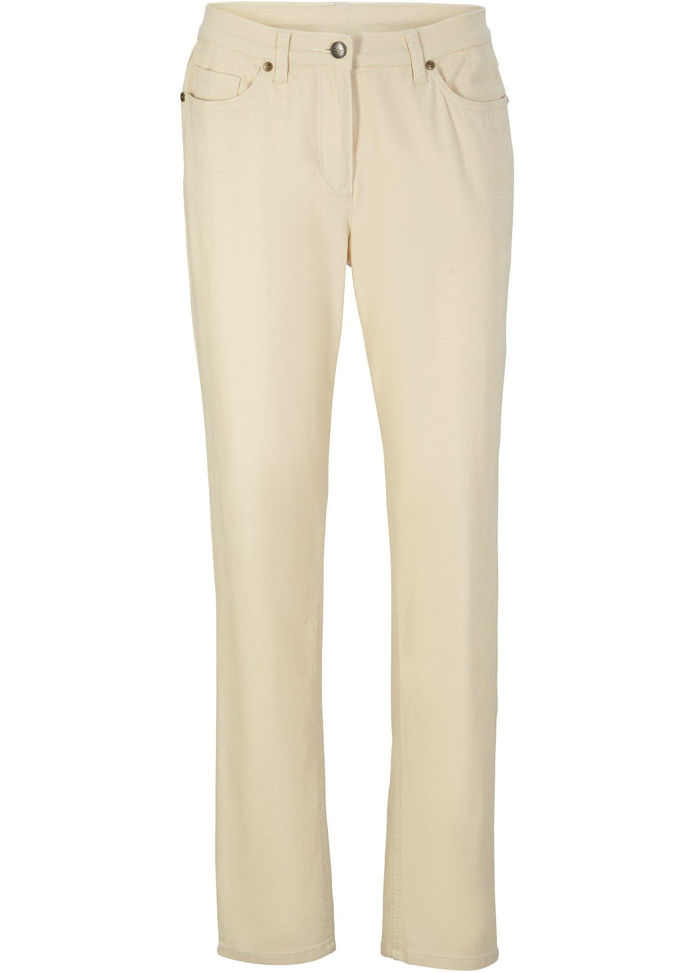 Pantalon en twill 5 poches avec délavage