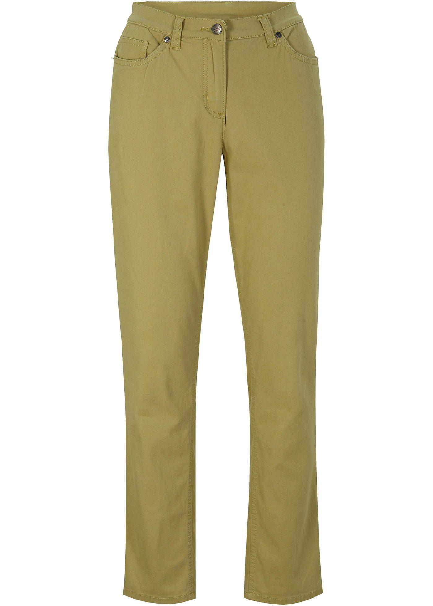 Pantalon en twill 5 poches avec délavage