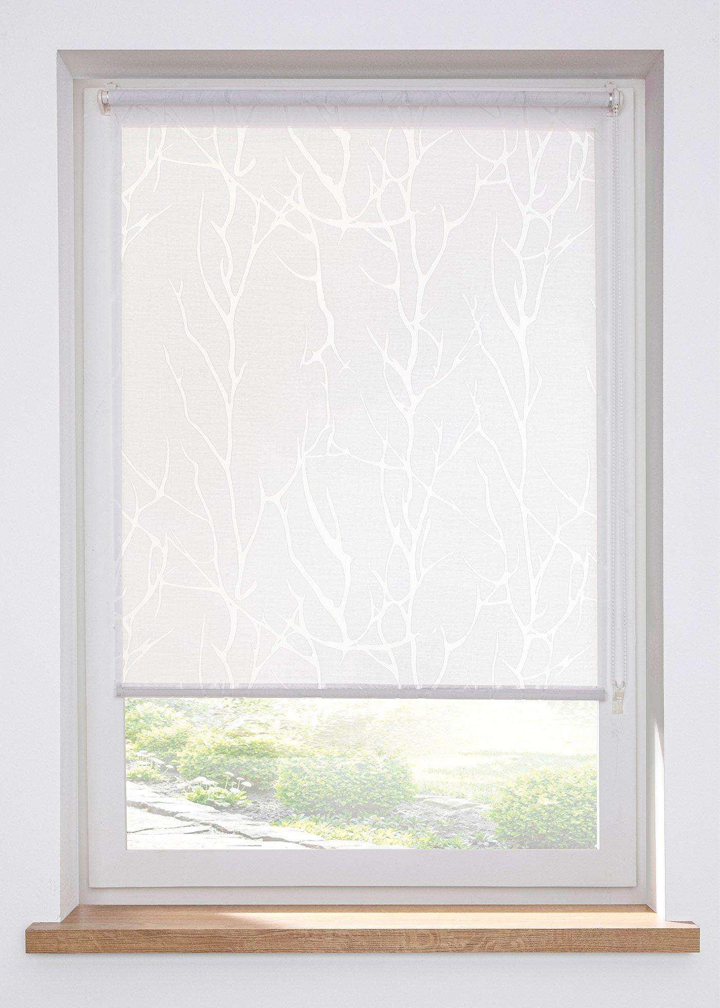 Store enrouleur brise-vue motif sarment dévoré