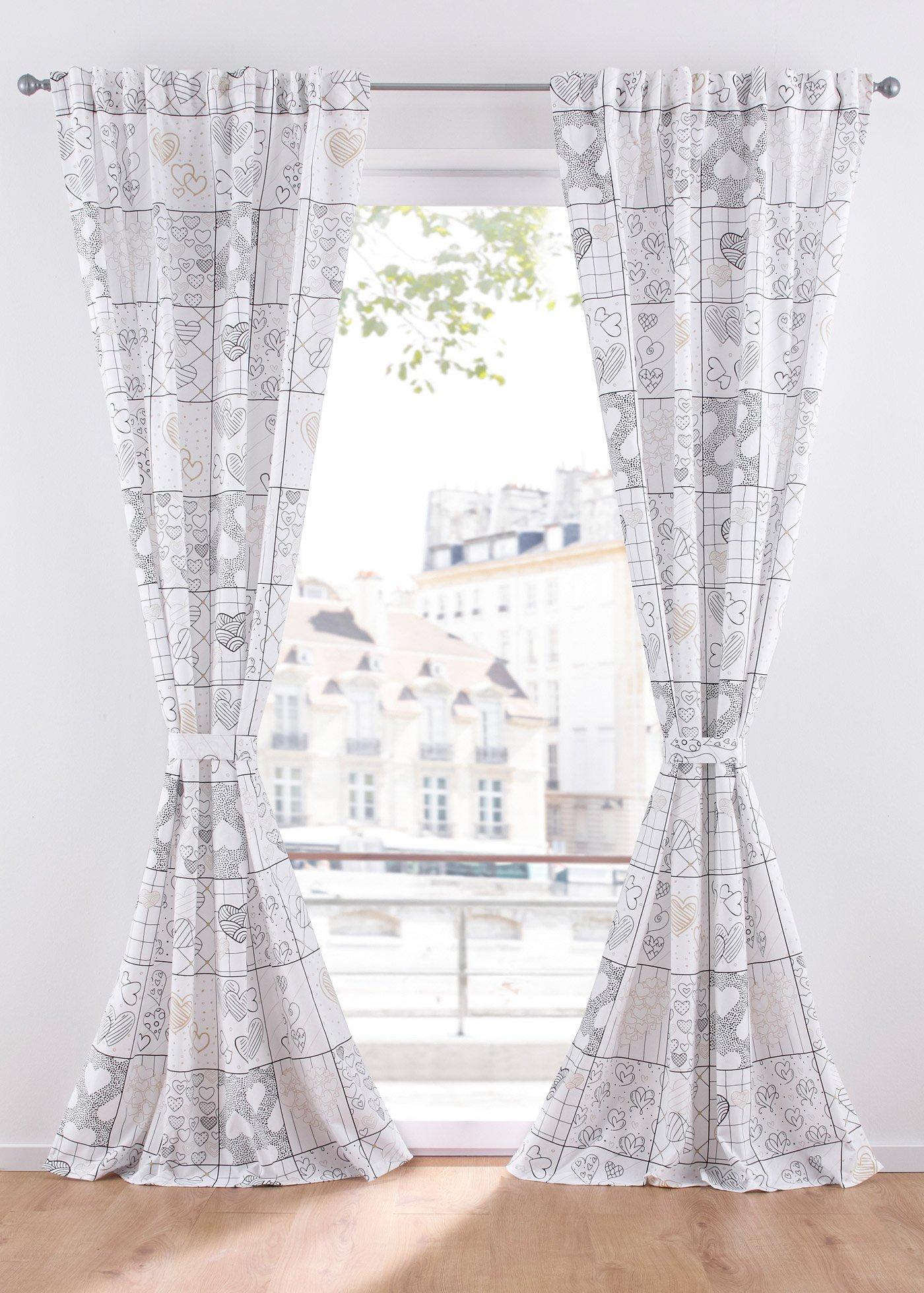 Panneau avec cœurs (1 pce.)