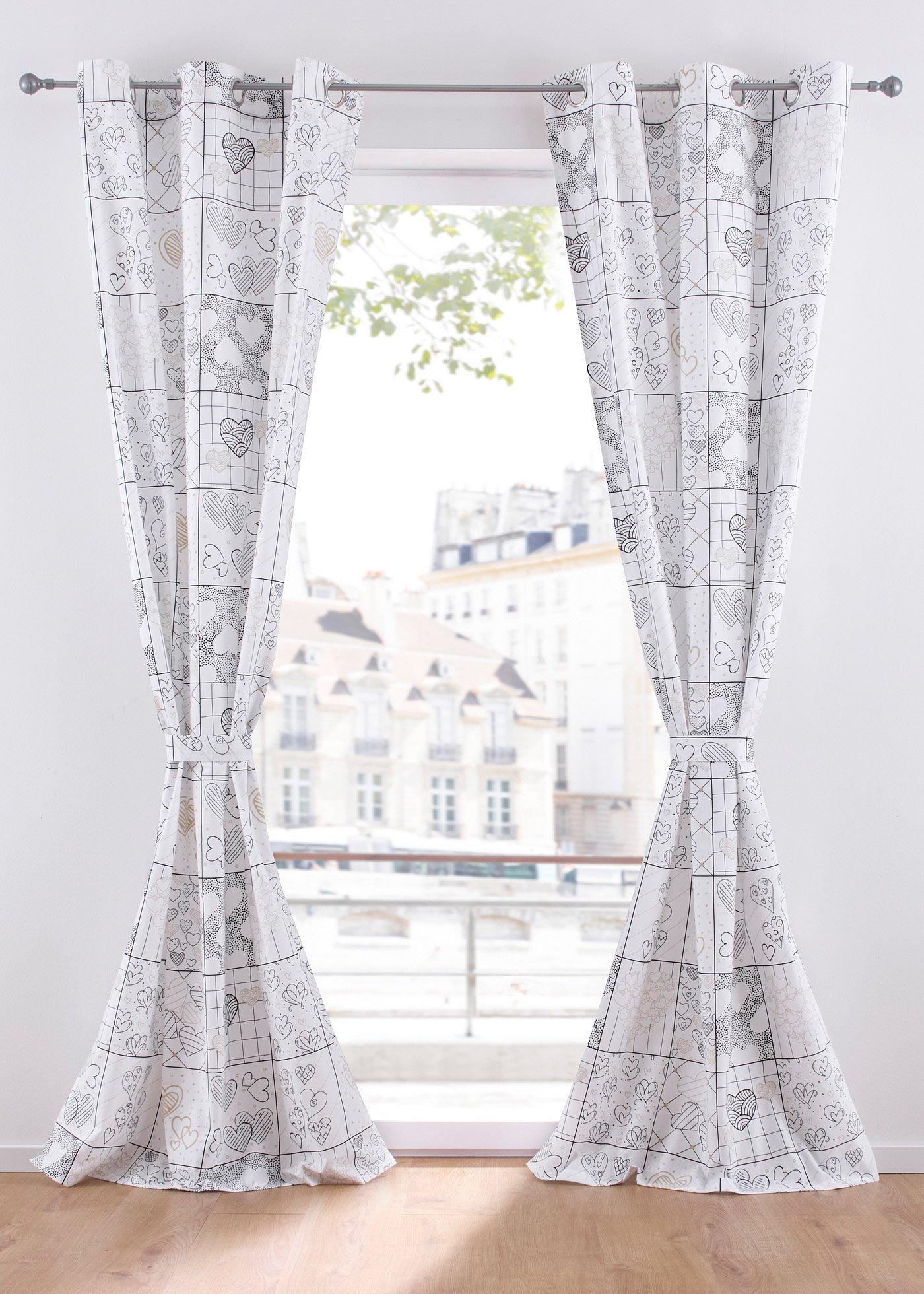 Panneau avec cœurs (1 pce.)