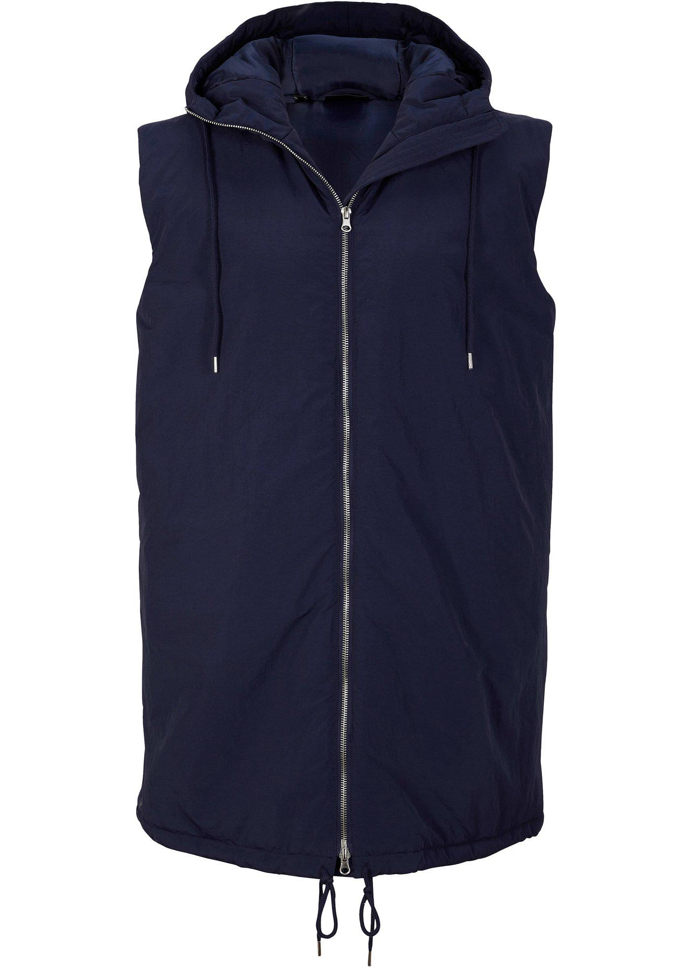 Gilet long sans manches doublé
