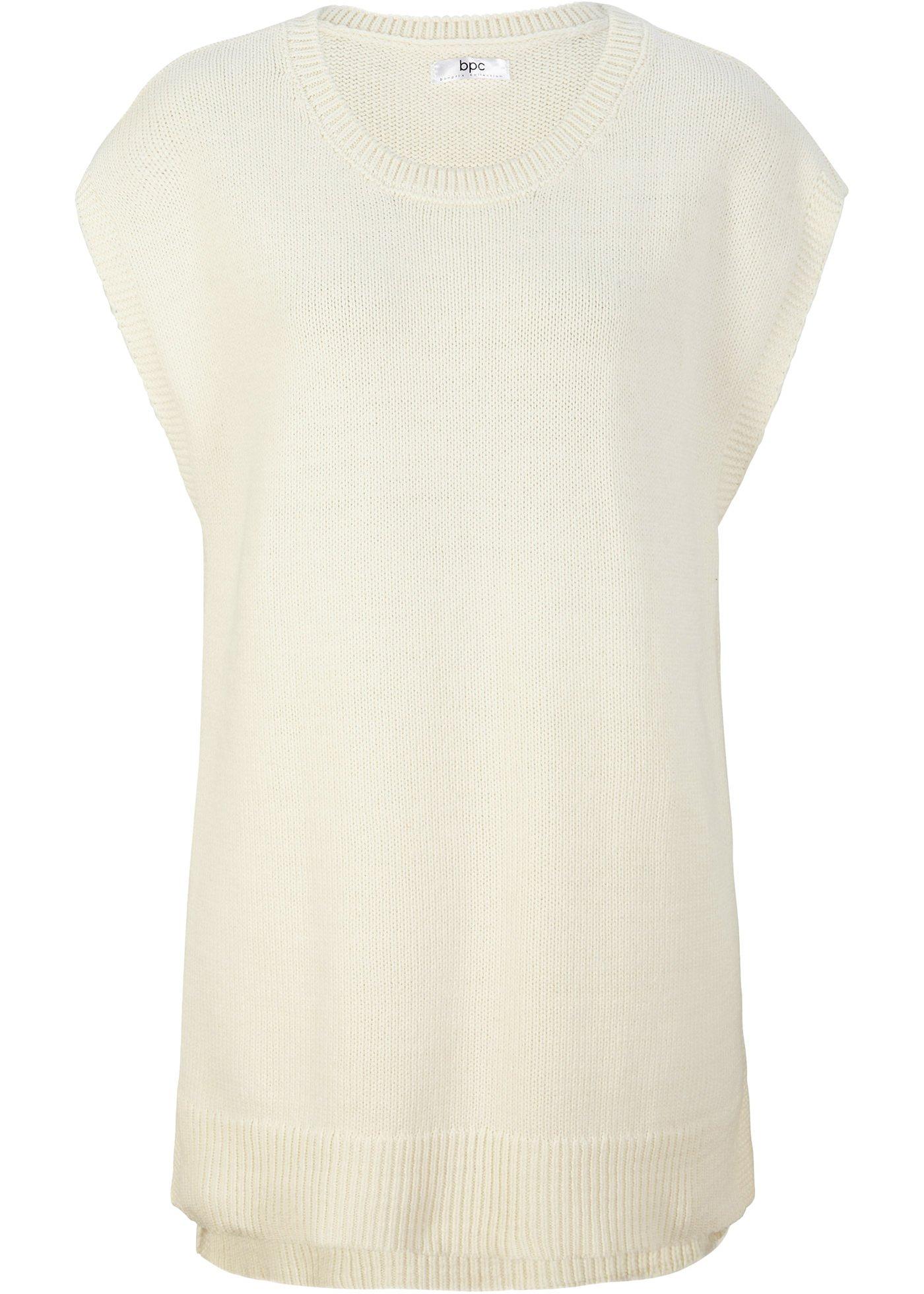 Pull sans manches court-long