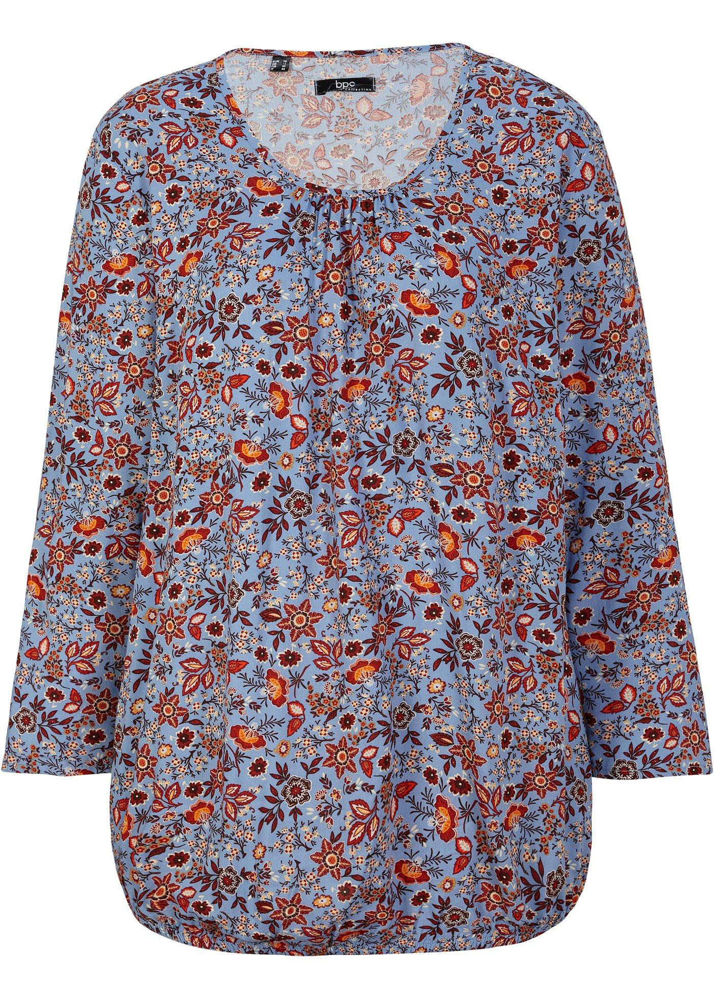 Blouse en viscose avec base élastiquée
