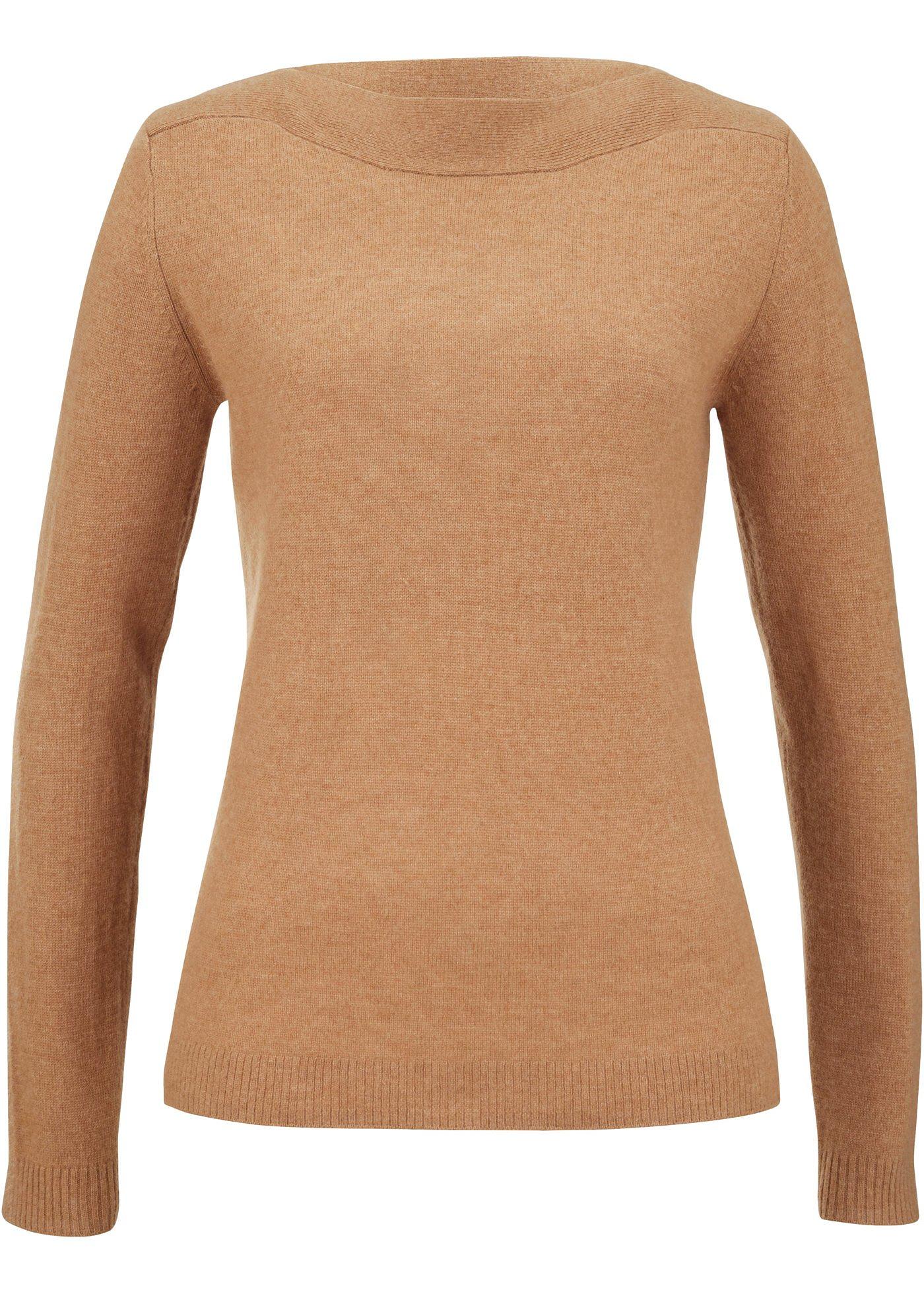 Pull encolure bateau avec teneur en Good Cashmere Standard®
