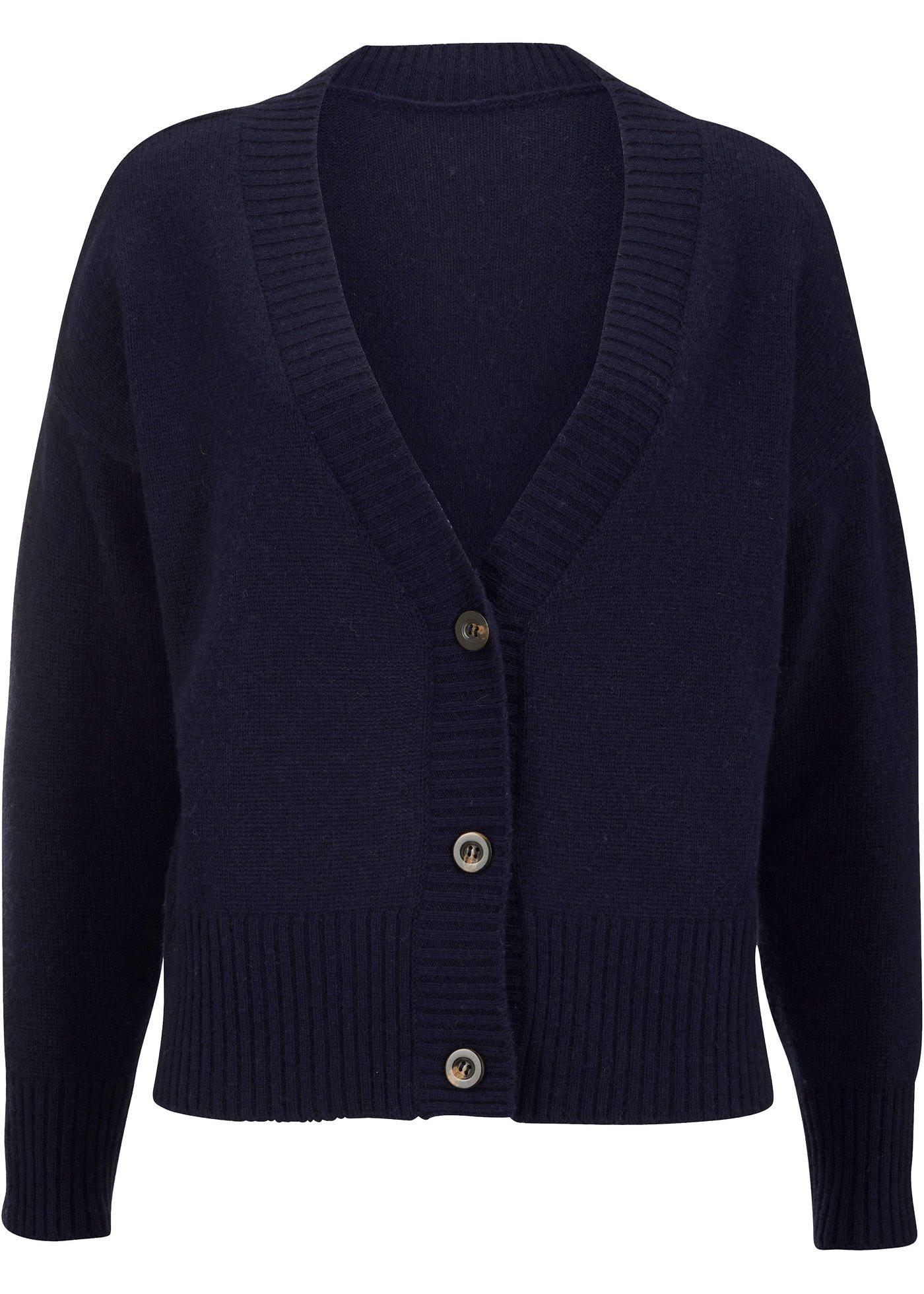 Gilet court en maille avec teneur en Good Cashmere Standard®