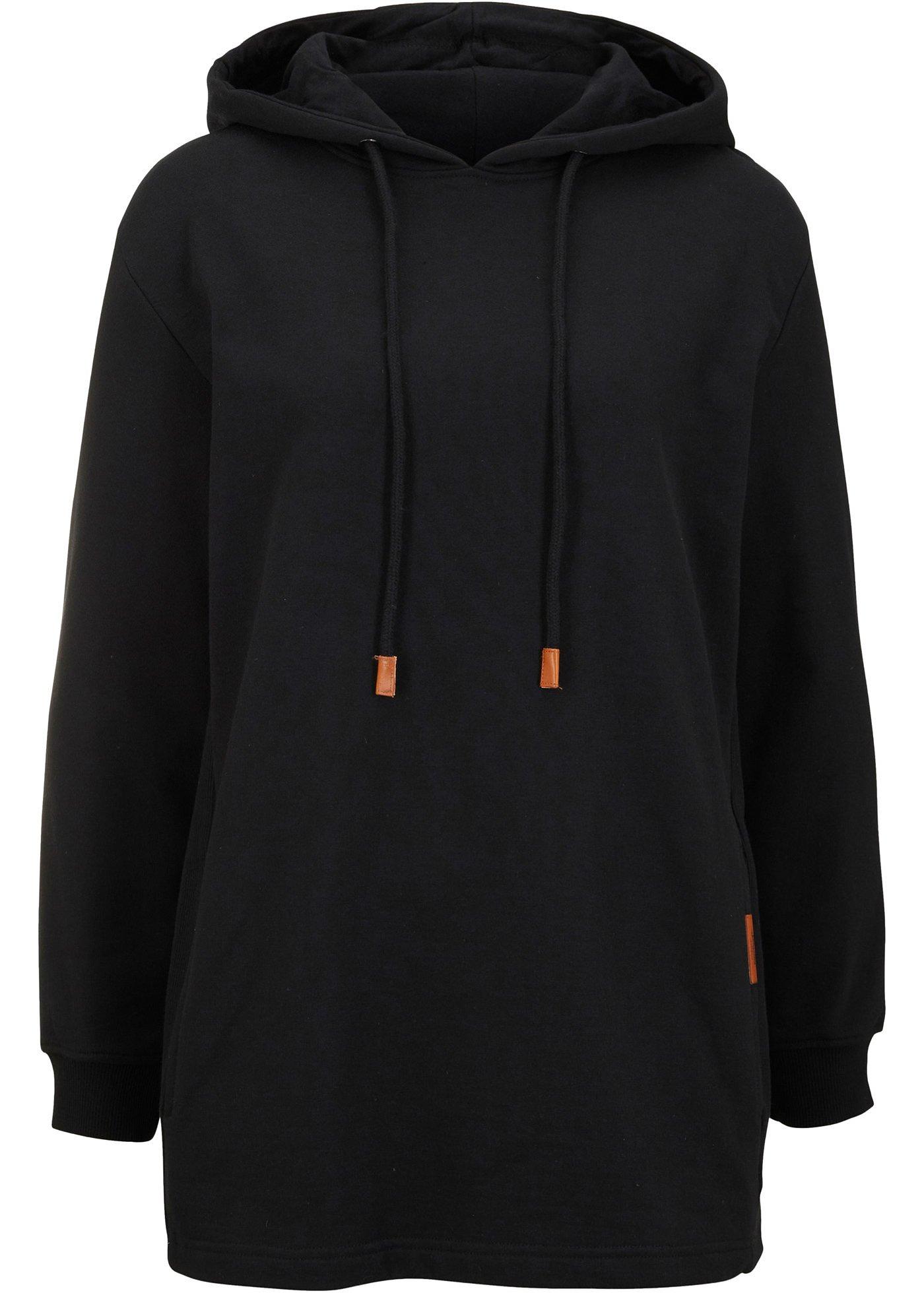 Sweat-shirt à capuche avec empiècements côtelés