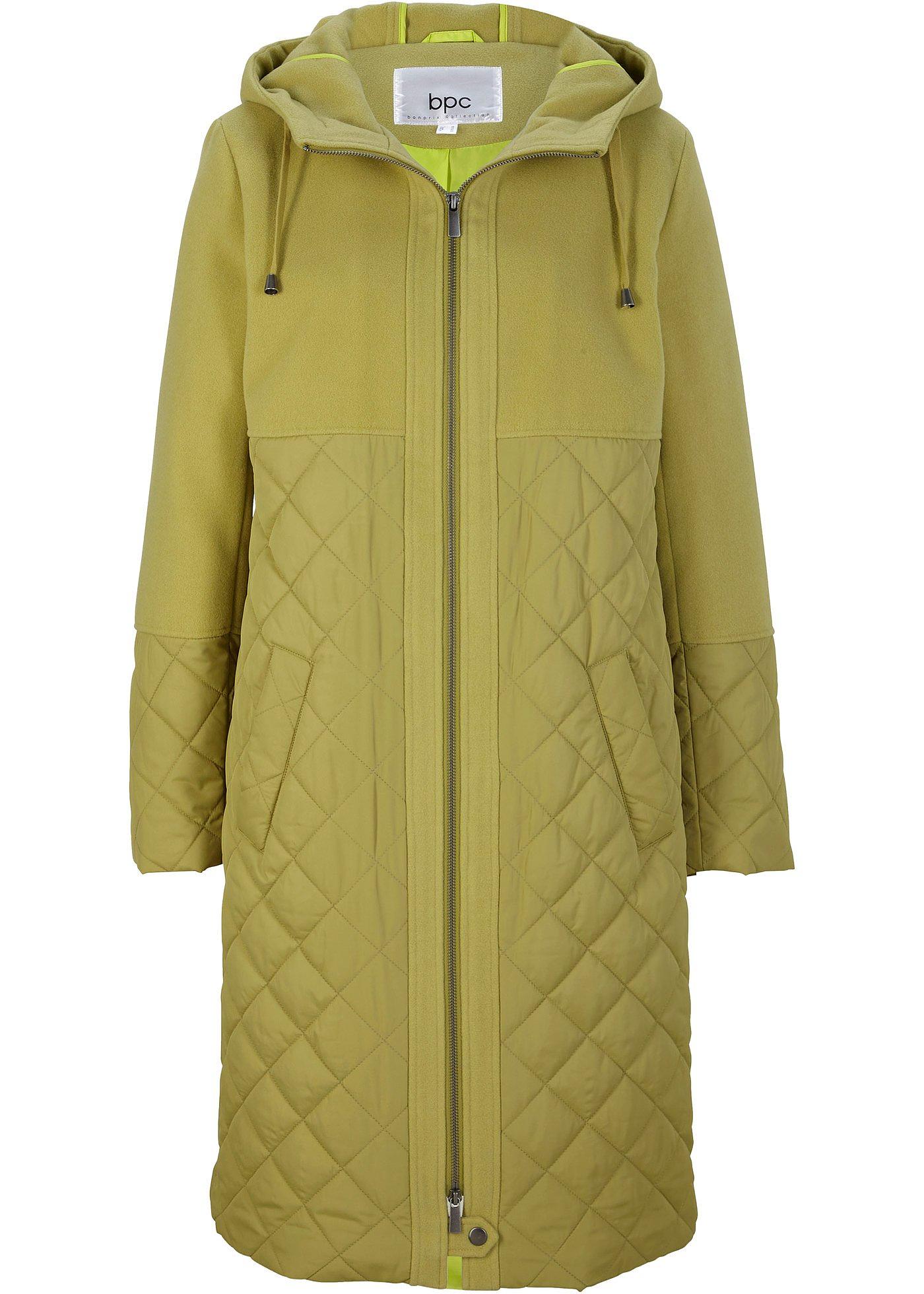 Manteau en mélange de matières