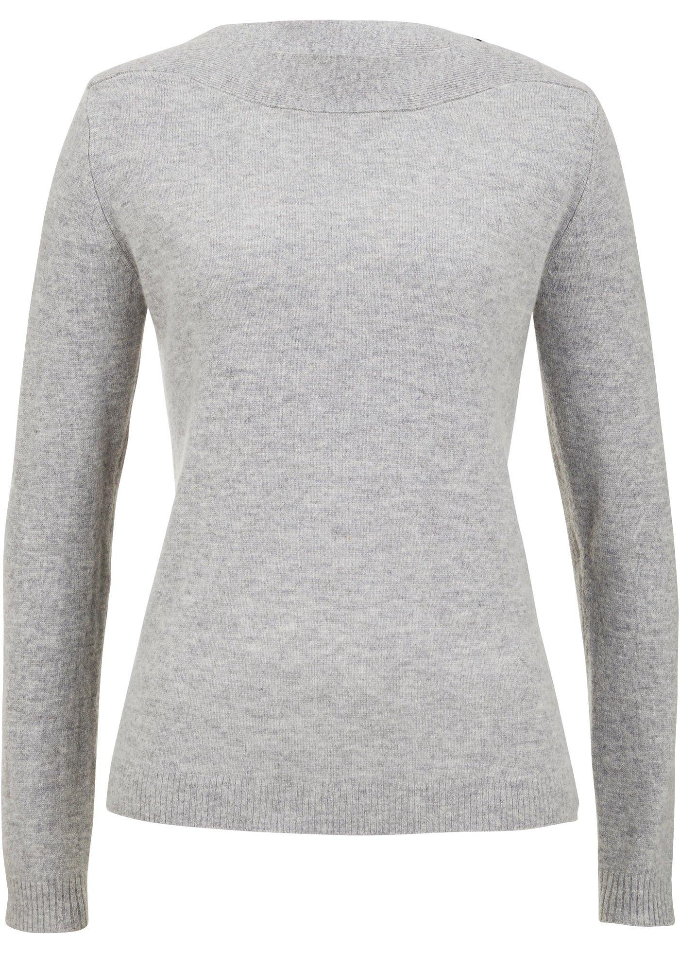 Pull encolure bateau avec teneur en Good Cashmere Standard®
