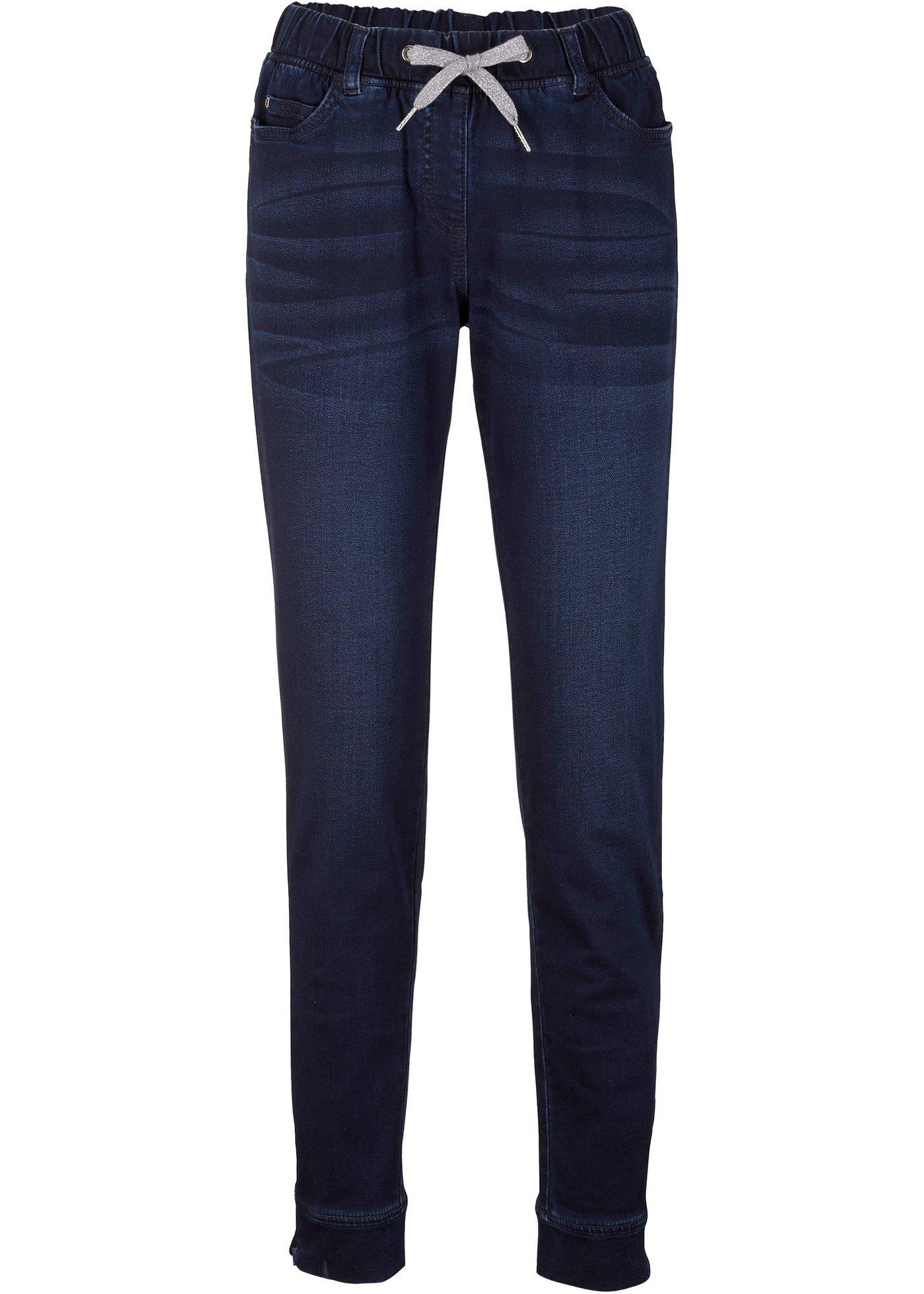 Pantalon taille extensible style denim