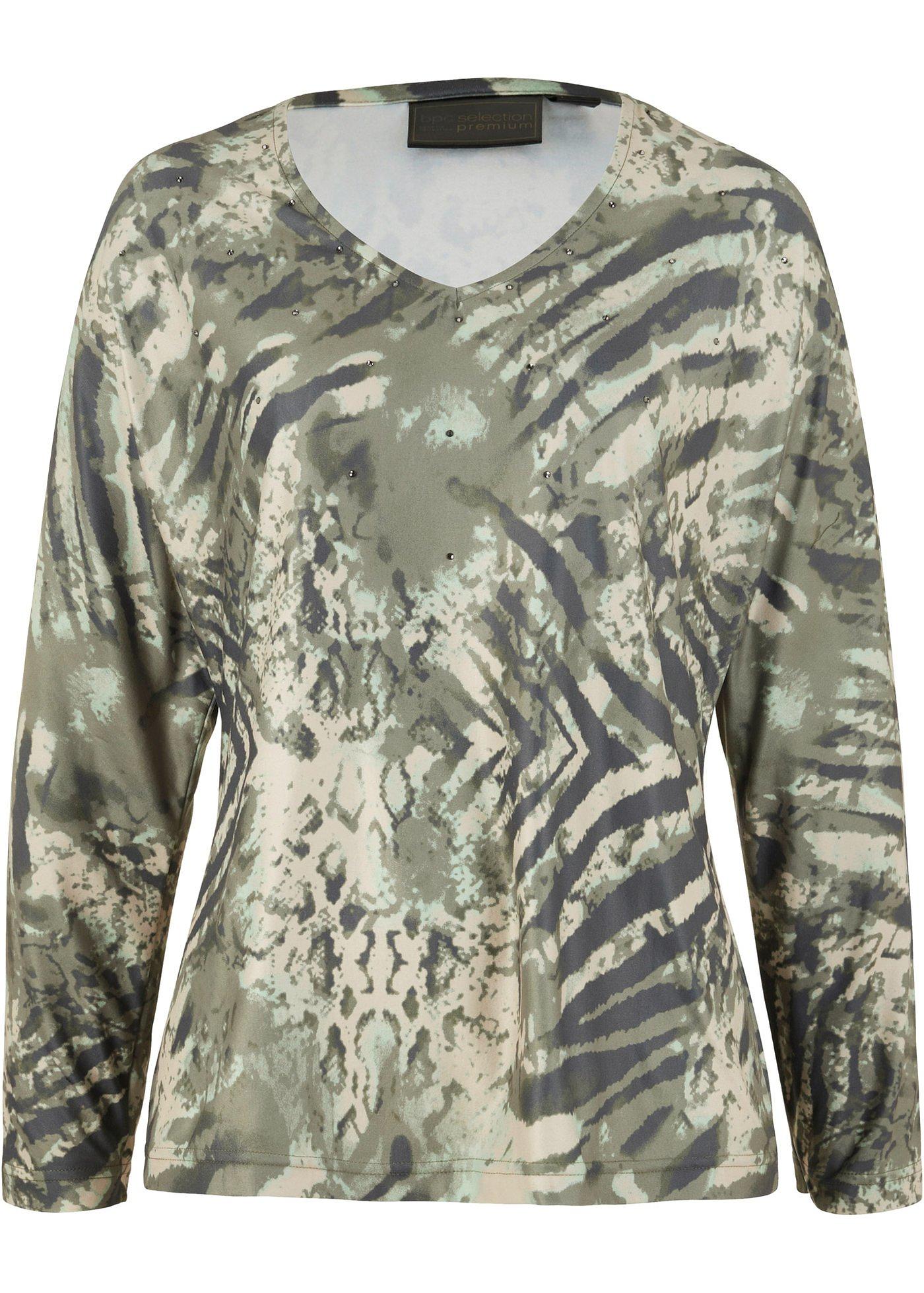 T-shirt manches chauve-souris en viscose avec petites pierres