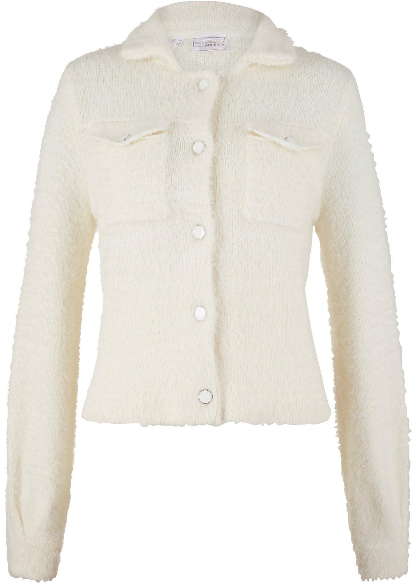 Gilet en maille en fil duveteux