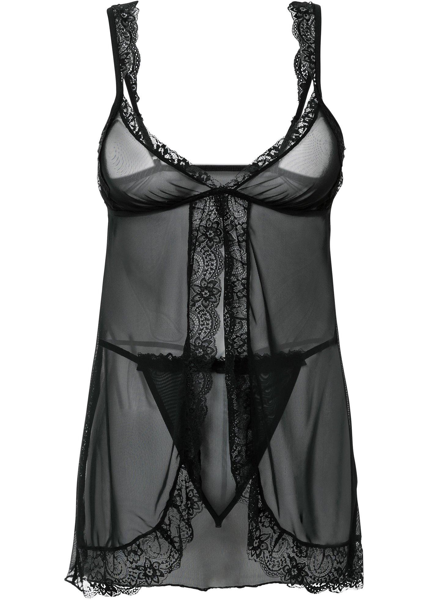 Babydoll et string (Ens. 2 pces.)