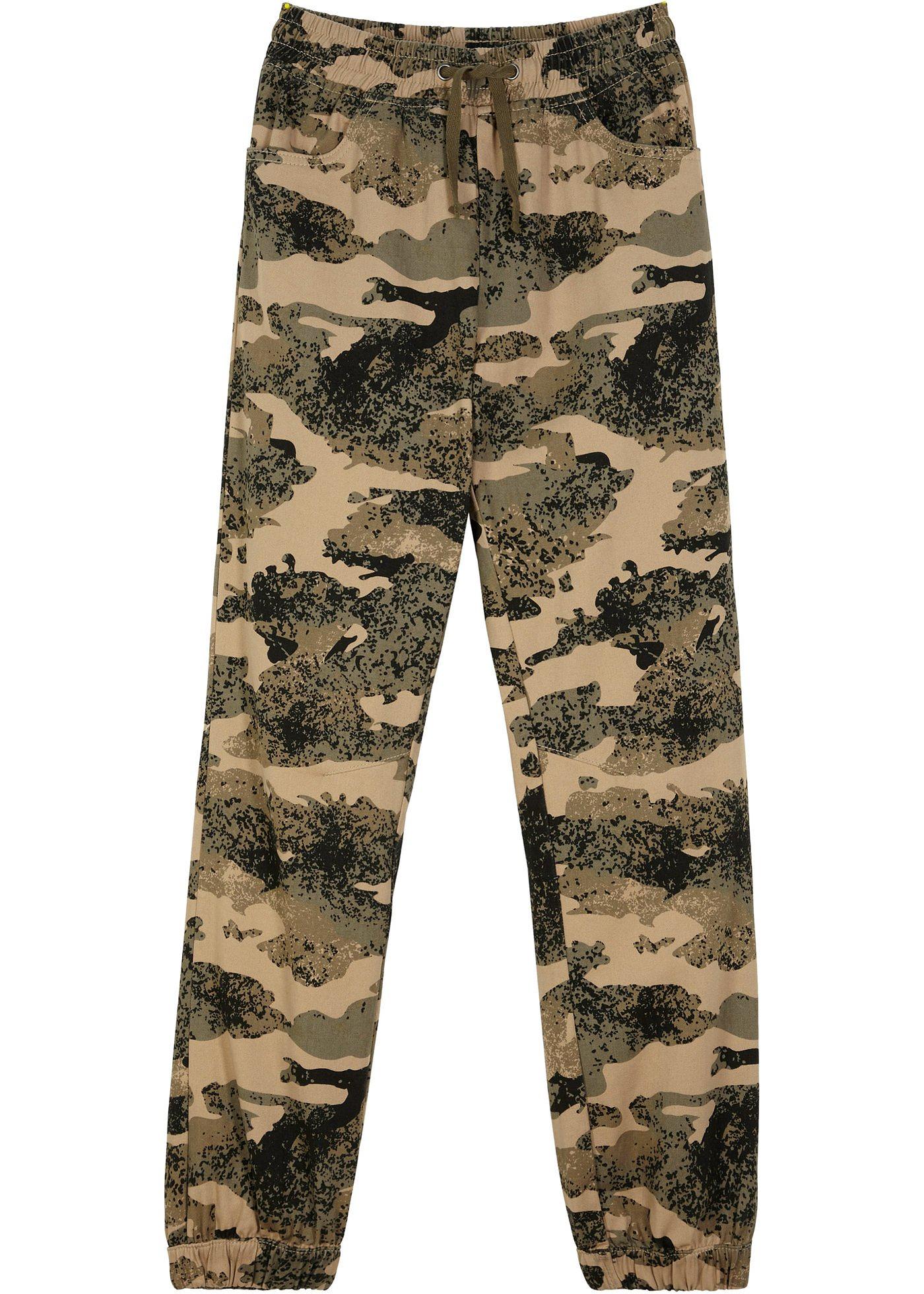 Pantalon garçon à imprimé camouflage, Slim Fit