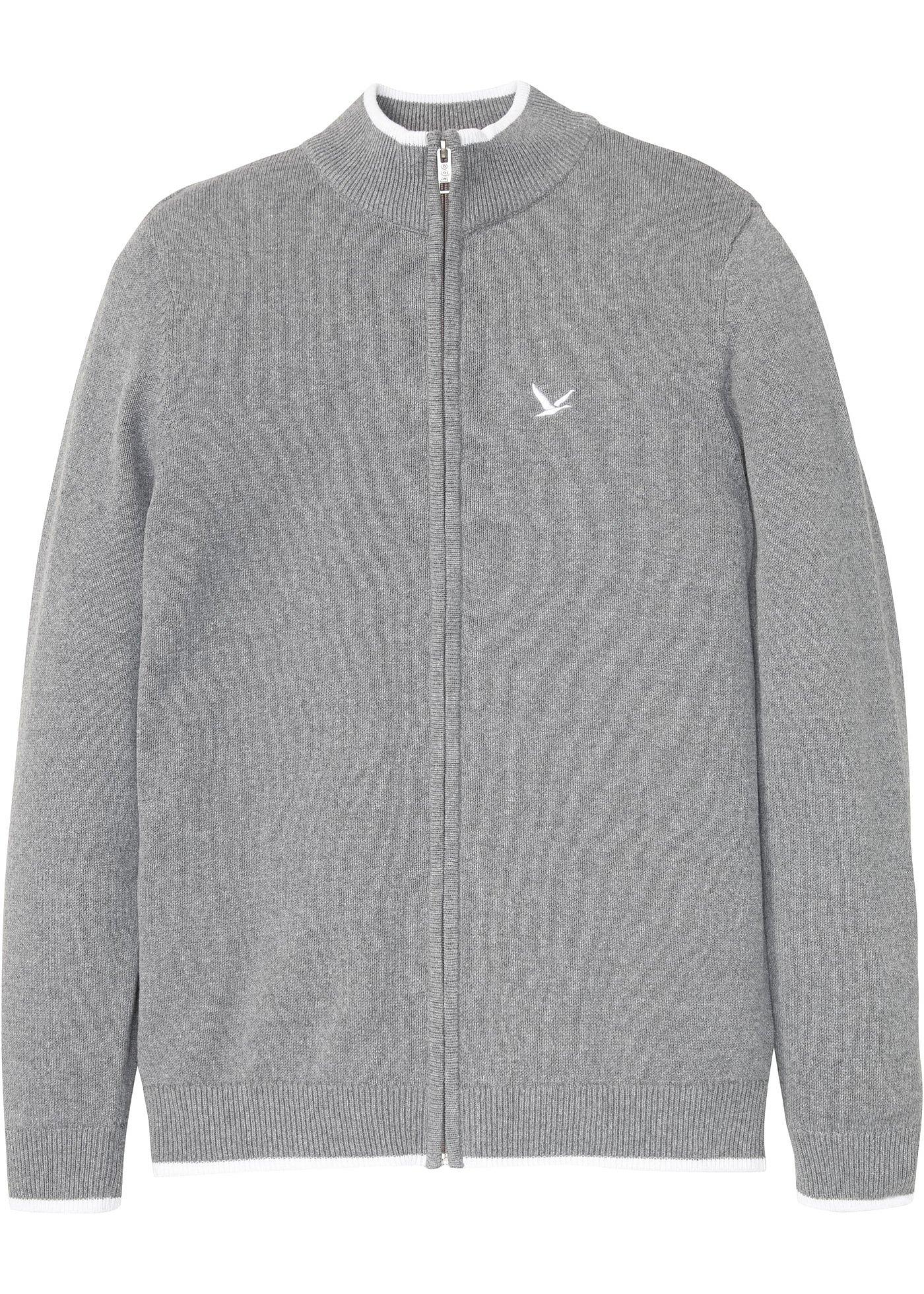 Gilet en maille à col montant en matériau recyclé