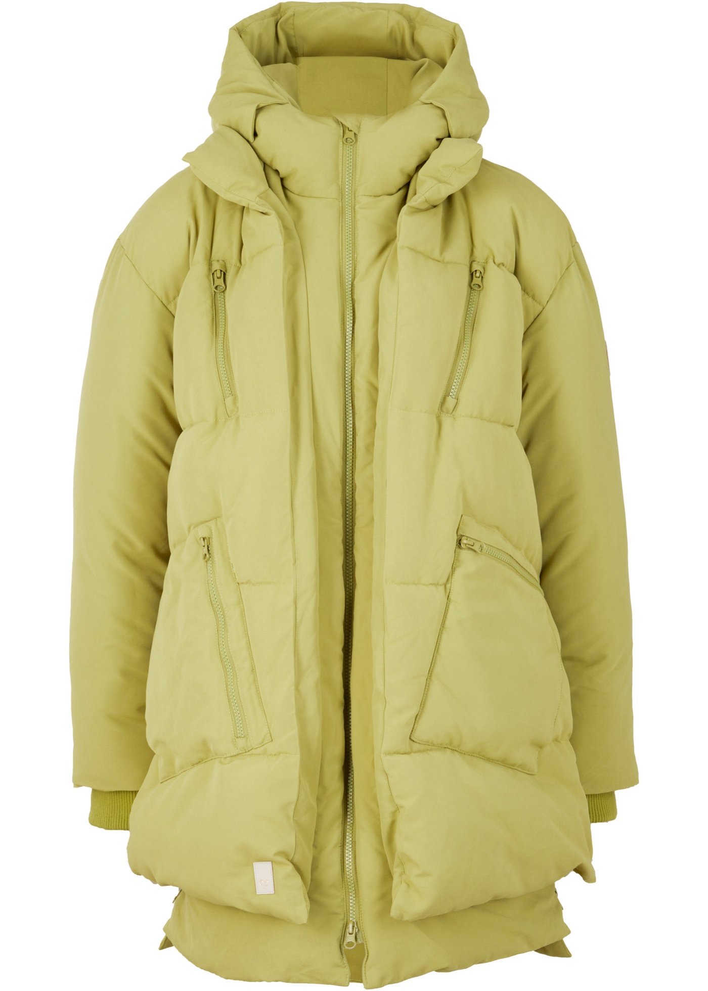 veste d'hiver oversized avec capuche en polyester recyclé