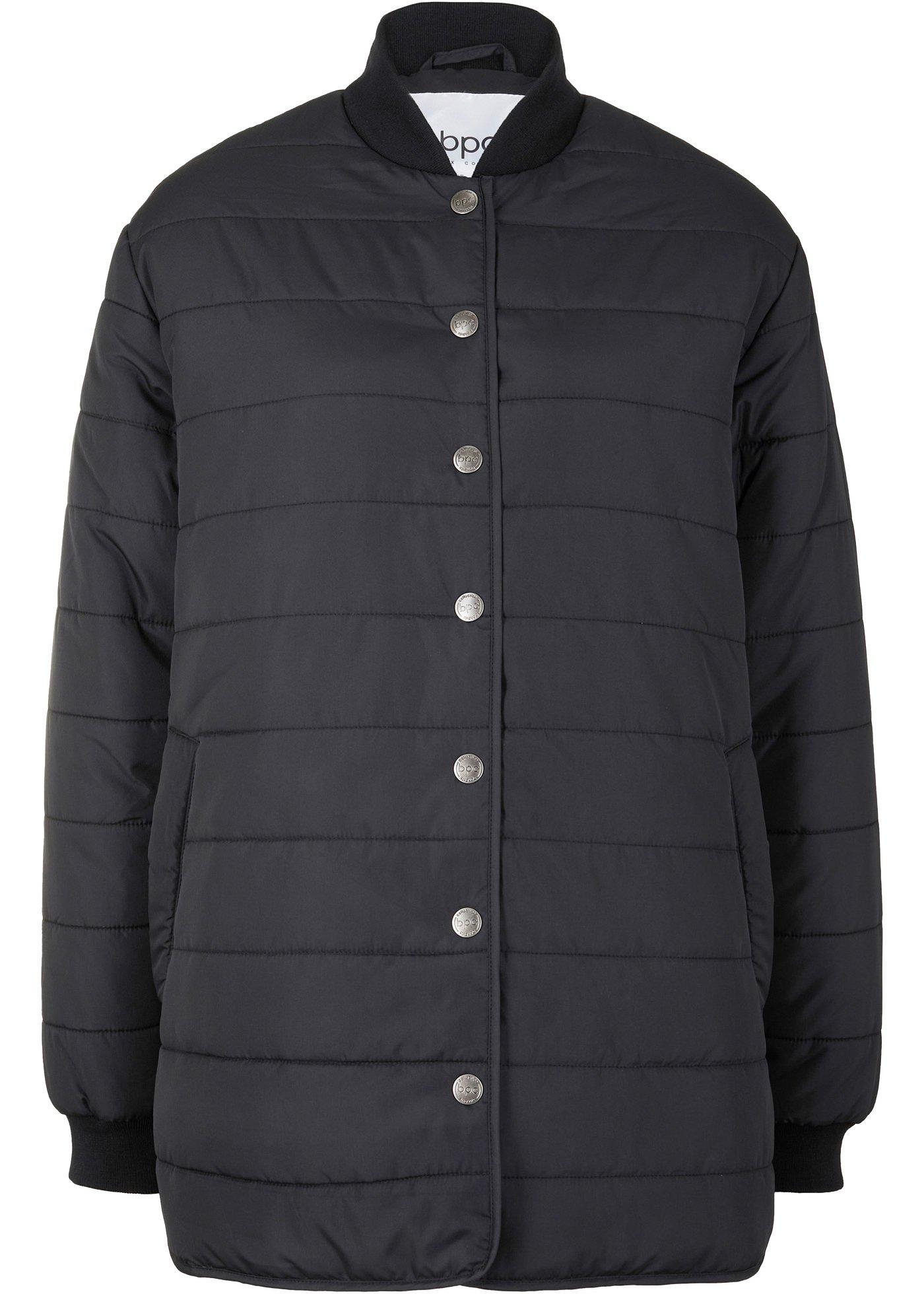 Veste matelassée rembourrée avec patte de boutonnage et fentes latérales